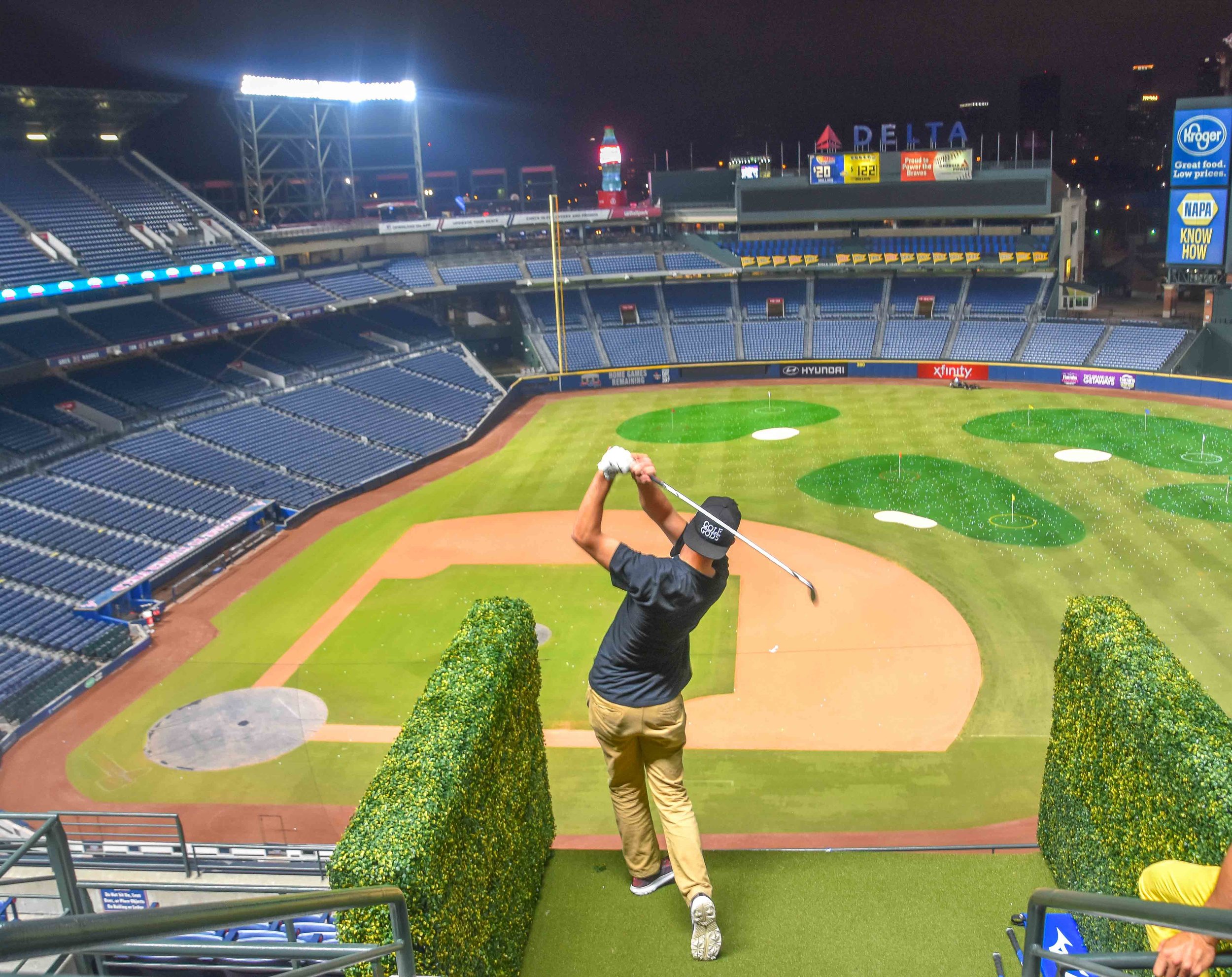 Mr. Holein1Trickshots , Joshua Kelley would not find his hole in one, but he would find the green.