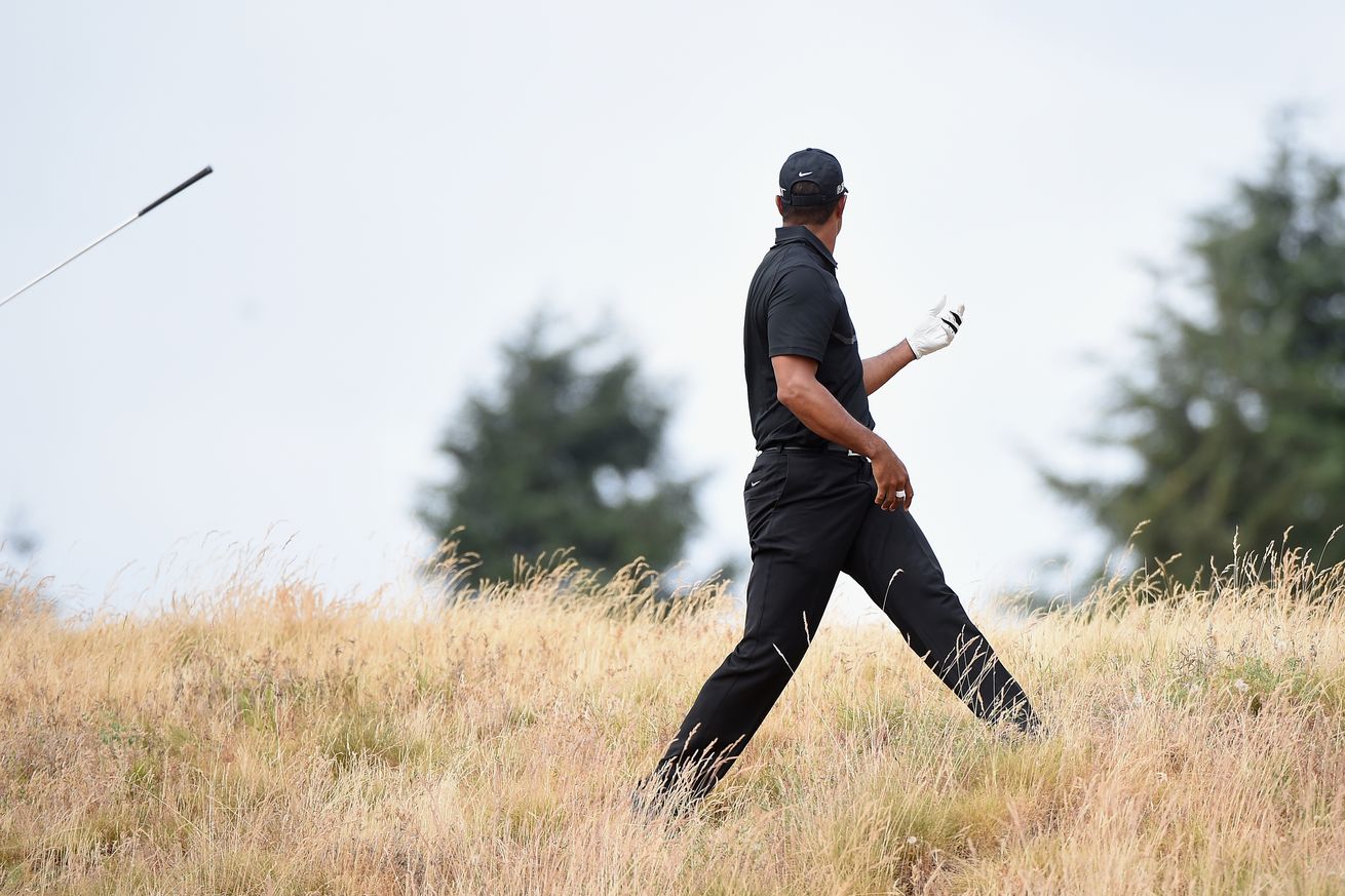 Things headed the wrong way for Tiger Woods at the 2015 US Open at Chambers Bay.