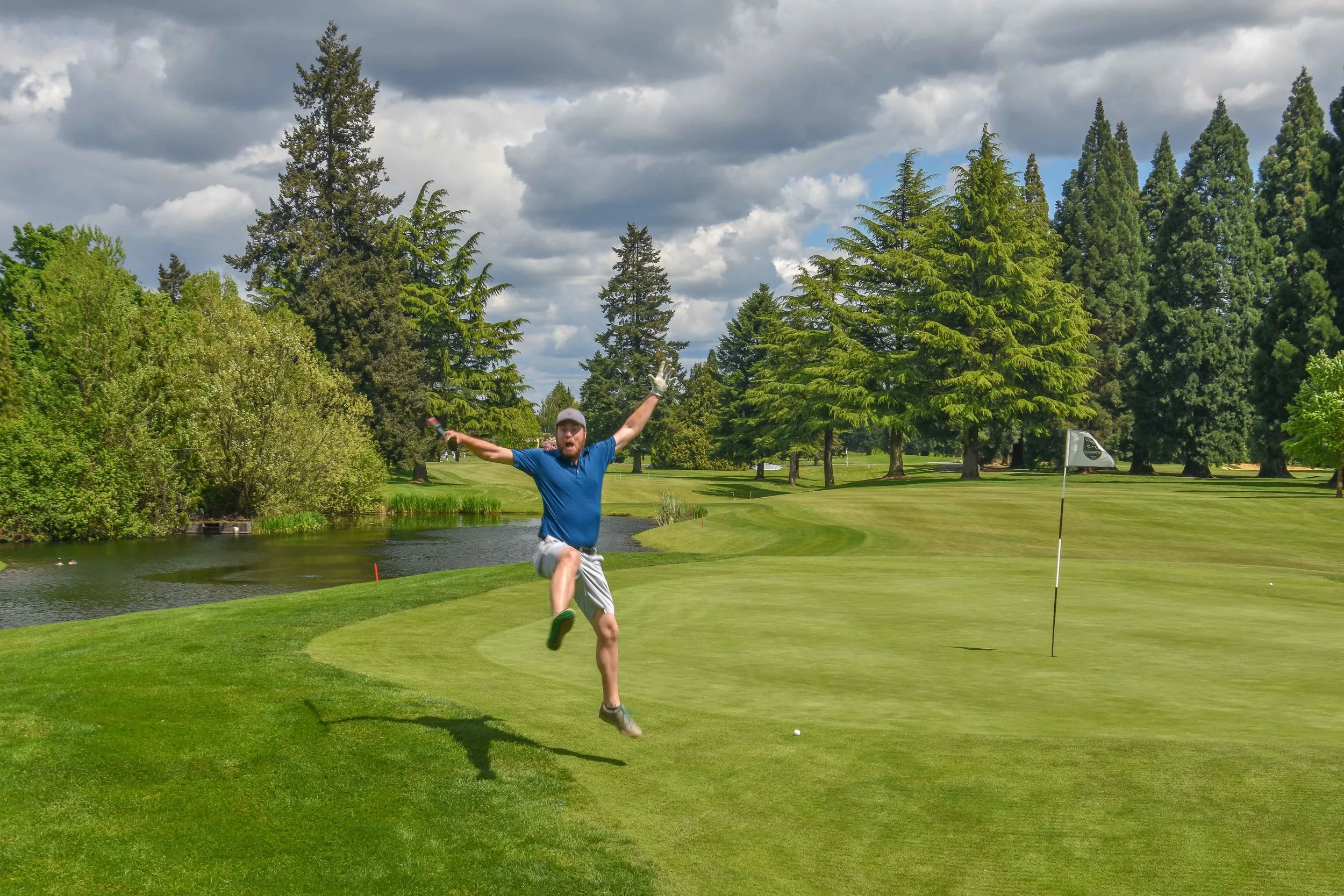 As you can see, Sean Ogle is pretty excited about having you join the Eighty Club. Here he celebrates at Columbia Edgewater in Portland.