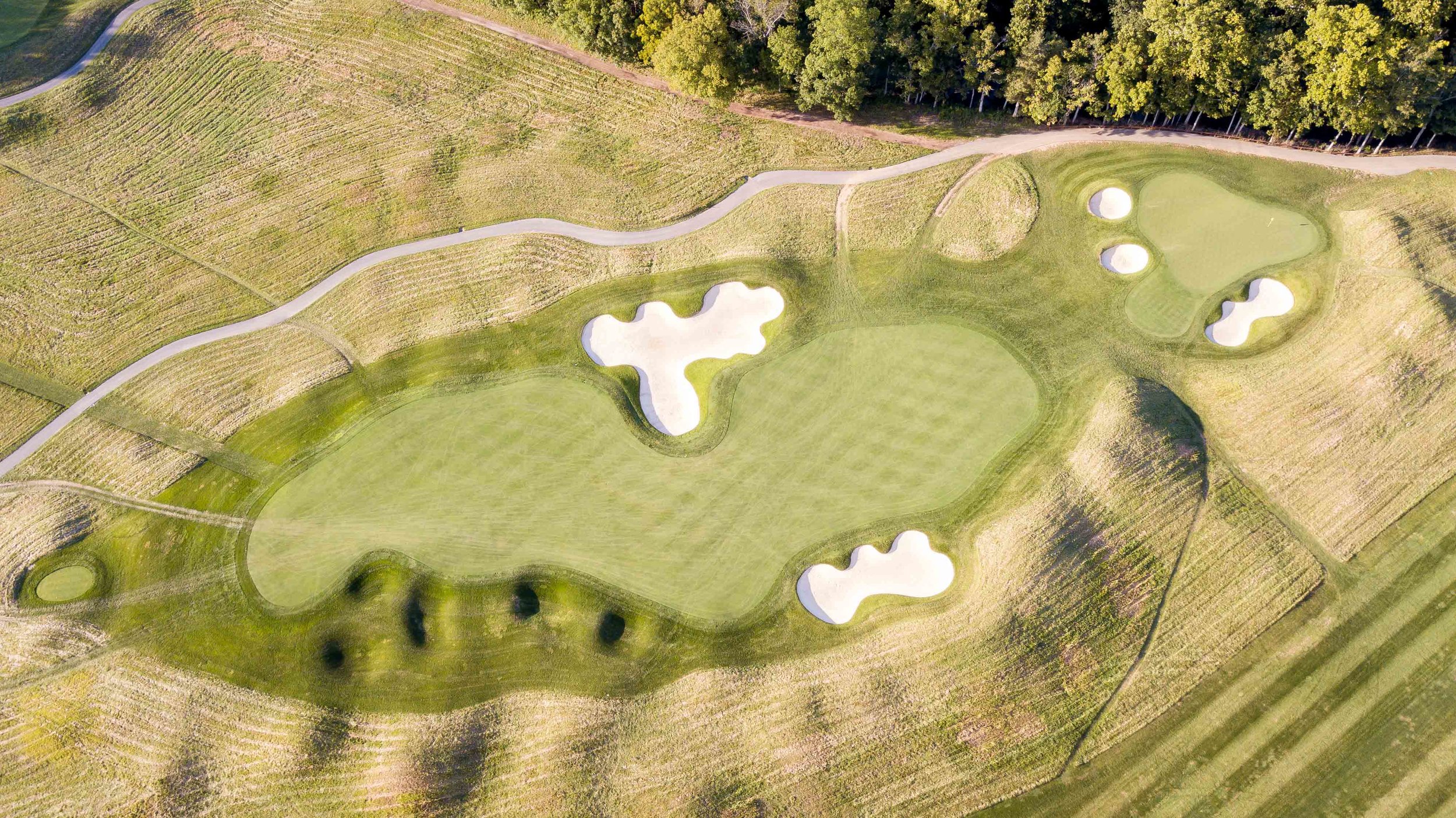 The potentially drive-able 4th hole at Valhalla