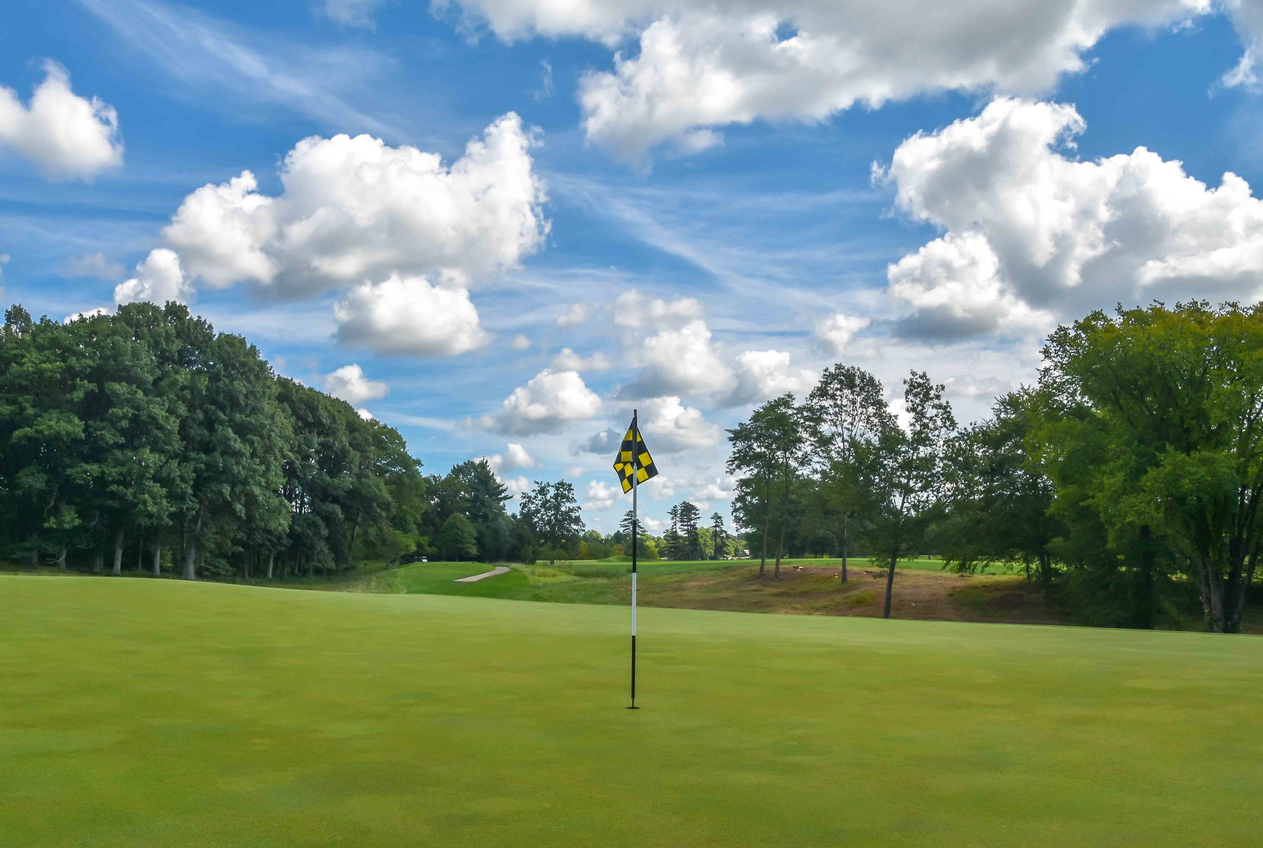 A view from the Redan on 15 at Camargo Club. The original Redan at North Berwick is also the 15th hole.