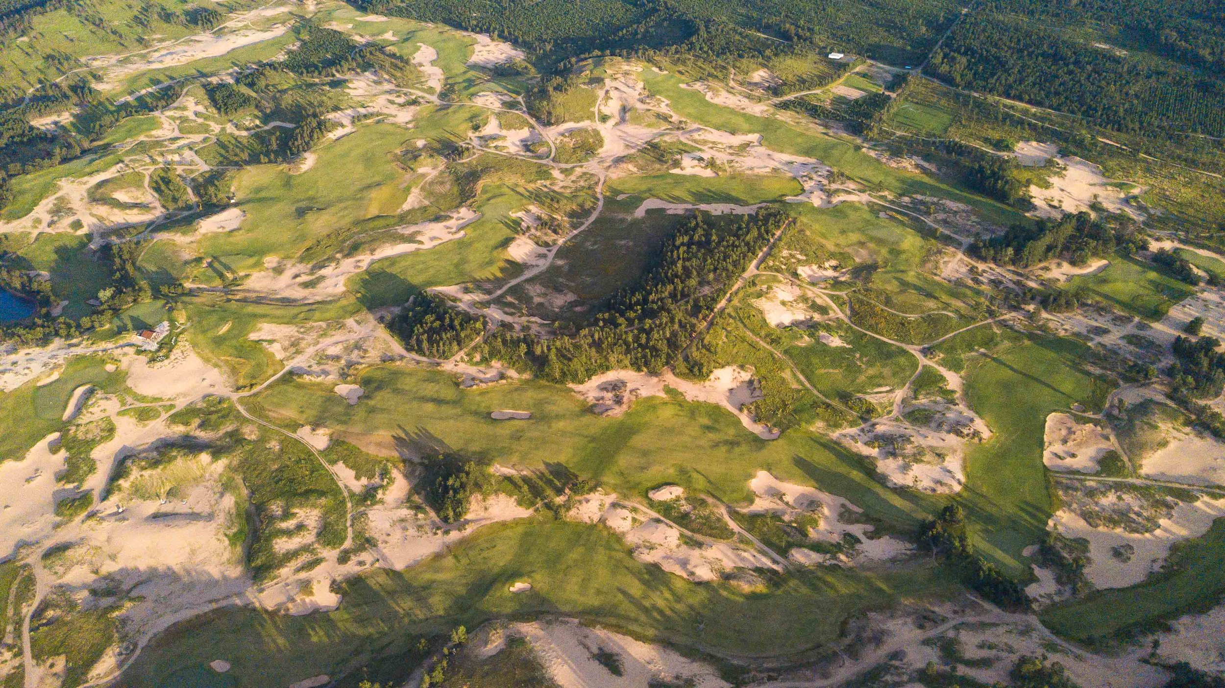 Sand Valley was built on top of a sand bed left behind from a glacier.