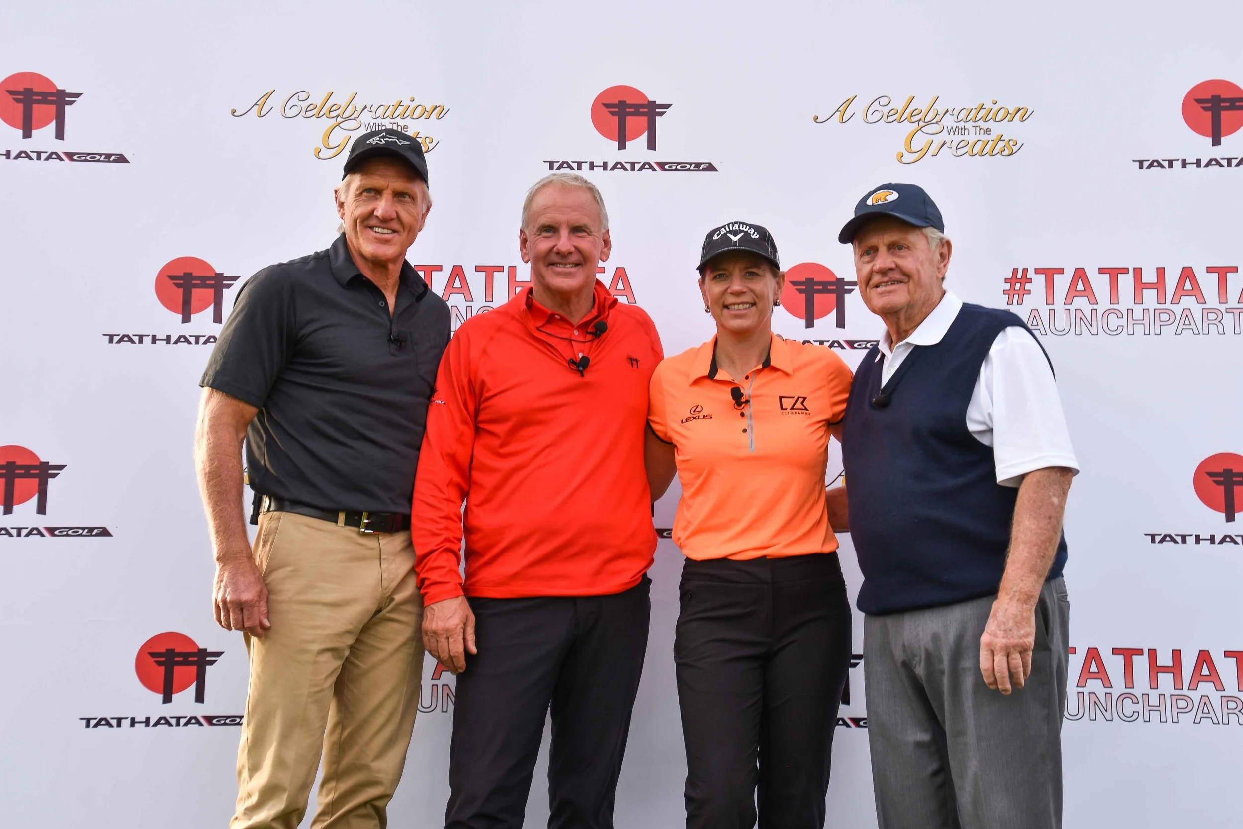 Greg, Annika, and Jack pose along side Bryan of Tathata Golf.