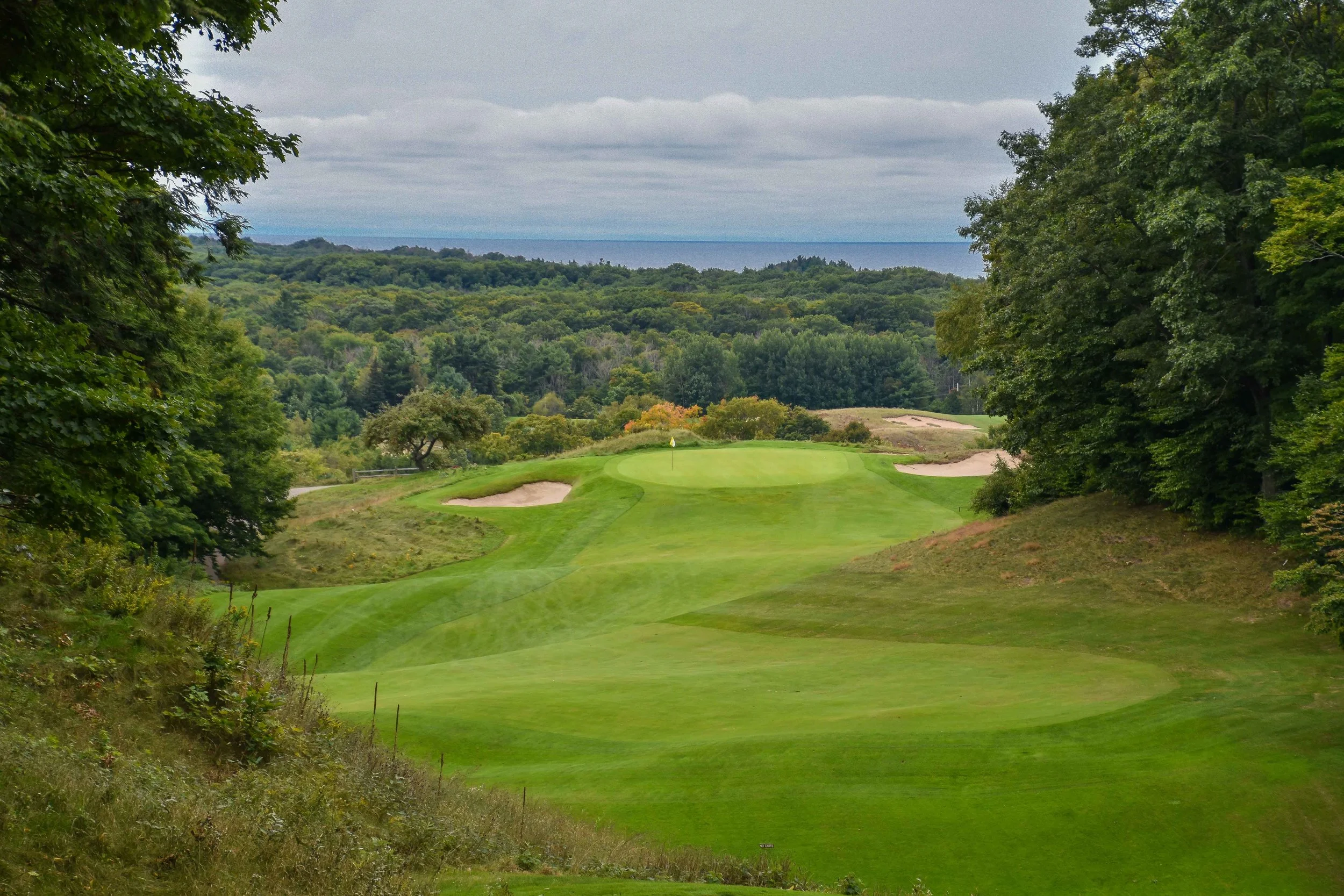 The 17th hole at Crystal Downs has been regarded as one of the world’s finest.
