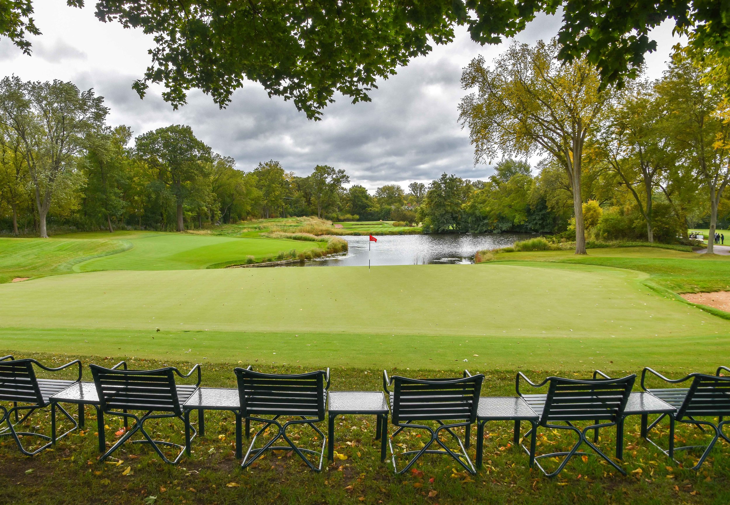 The par 3 9th hole at Skokie Country Club