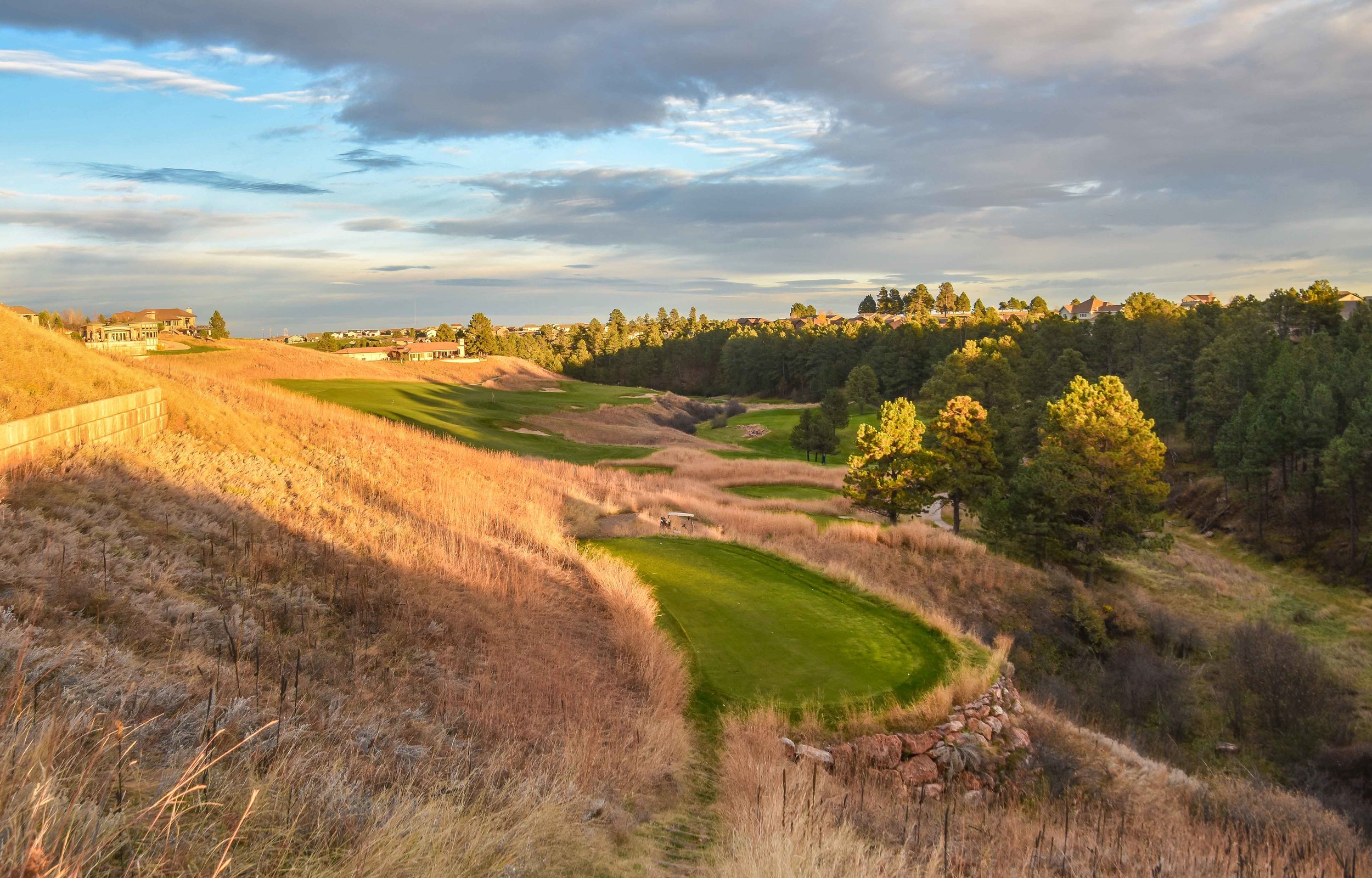 The back tee on 18 at Red Rock