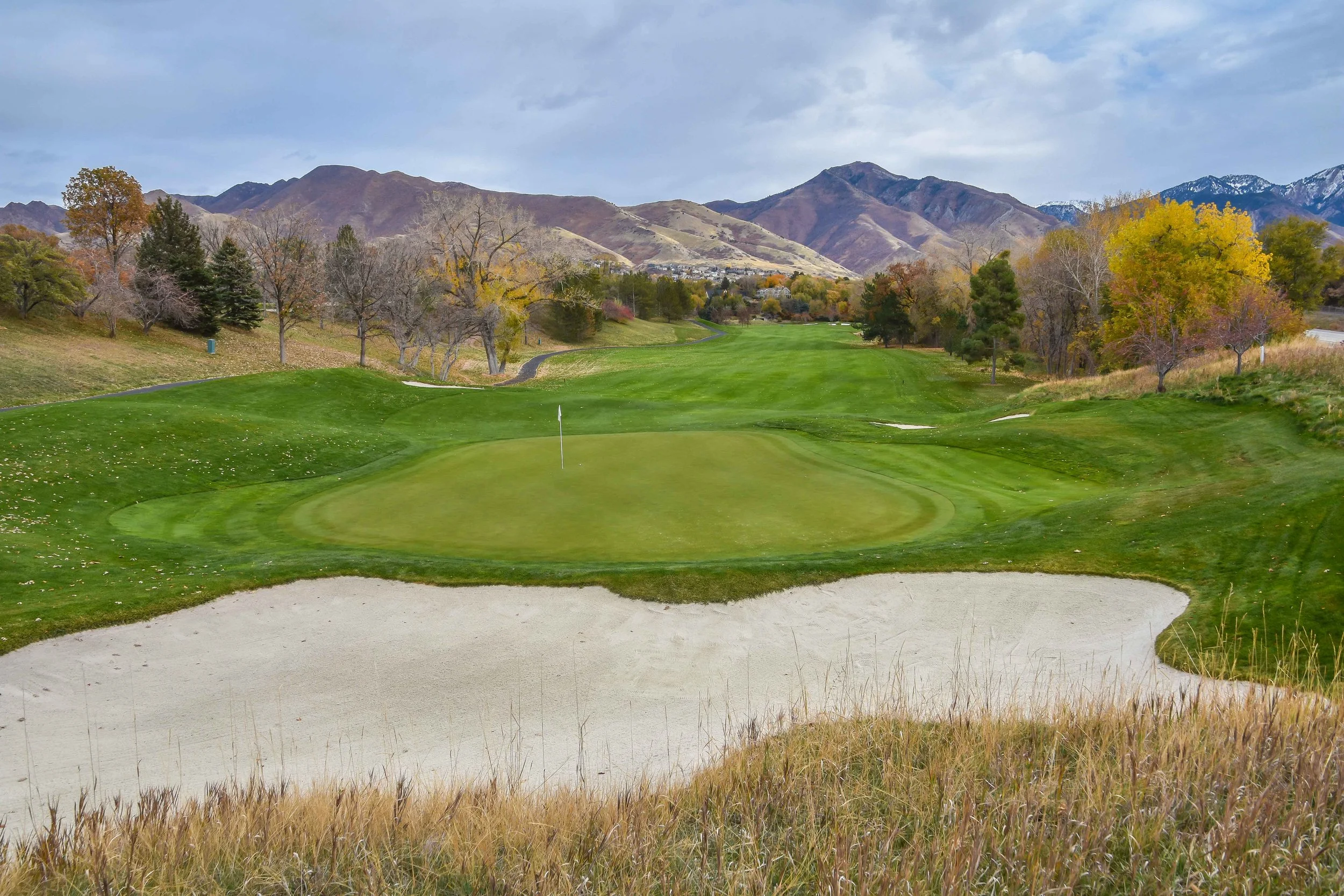 The 13th hole at The Country Club of Salt Lake.