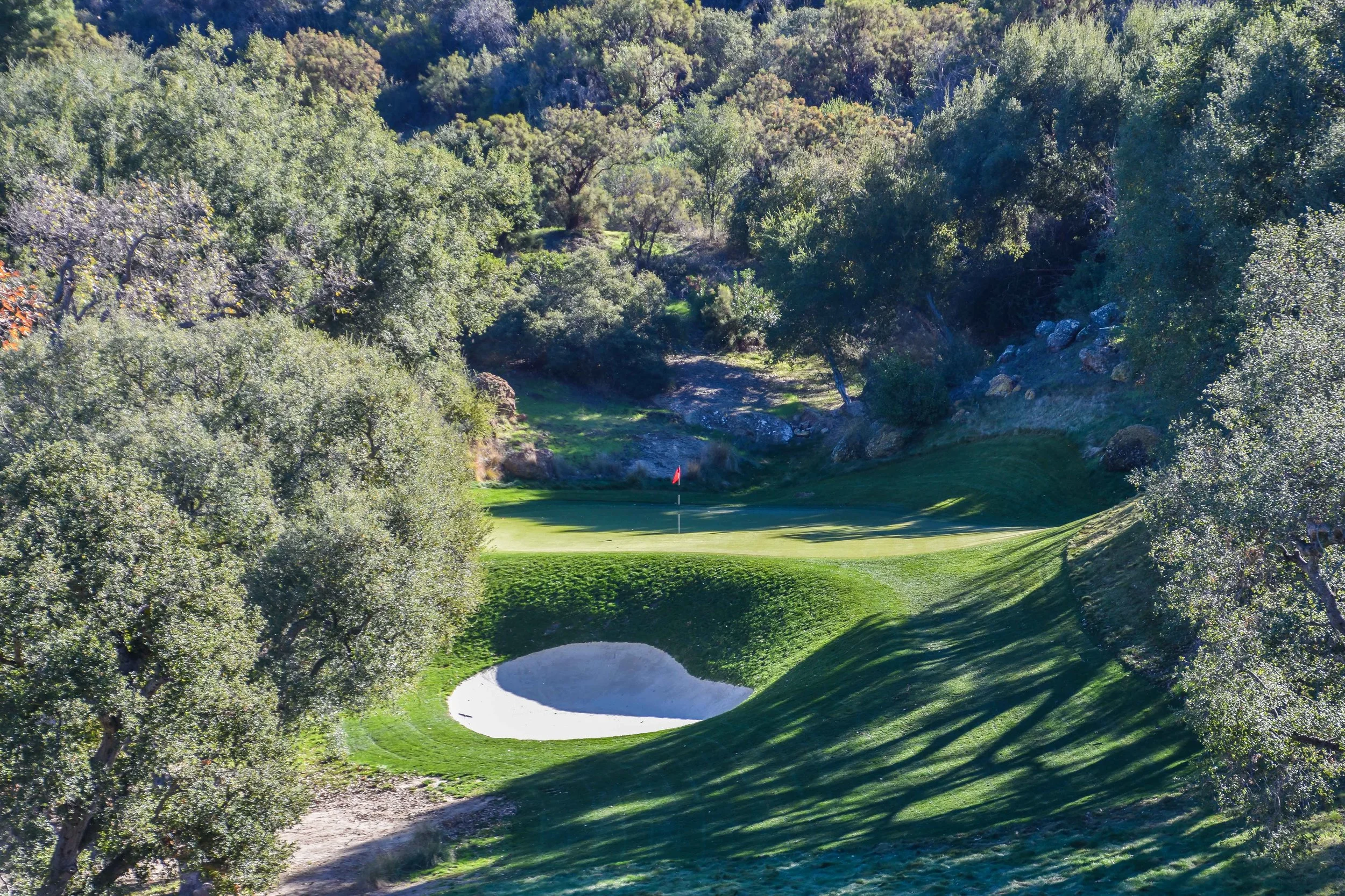 My favorite hole on the property was the par 3 8th hole.