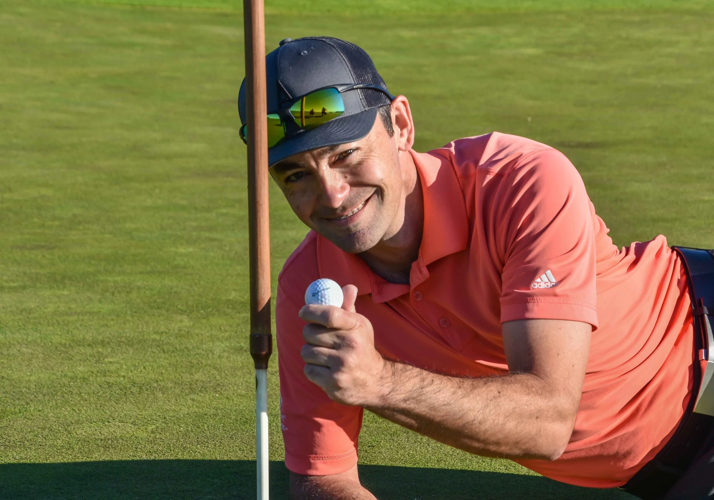 Evan Johnsen with the very first Hole in One on the RGV Tour.