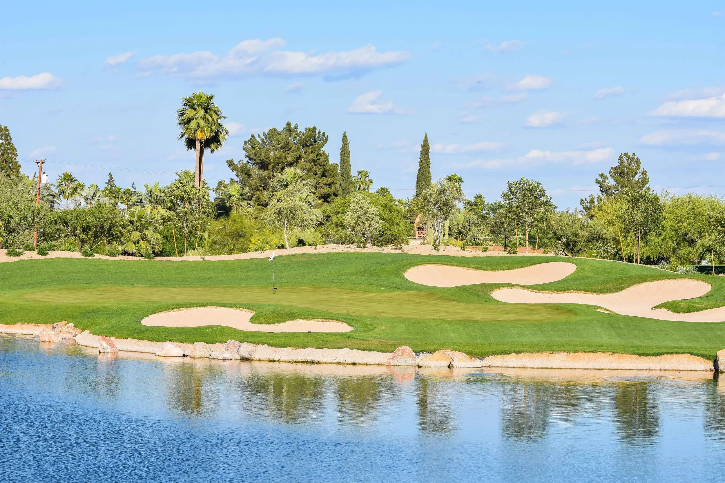 The short par 3 17th at The Phoenician