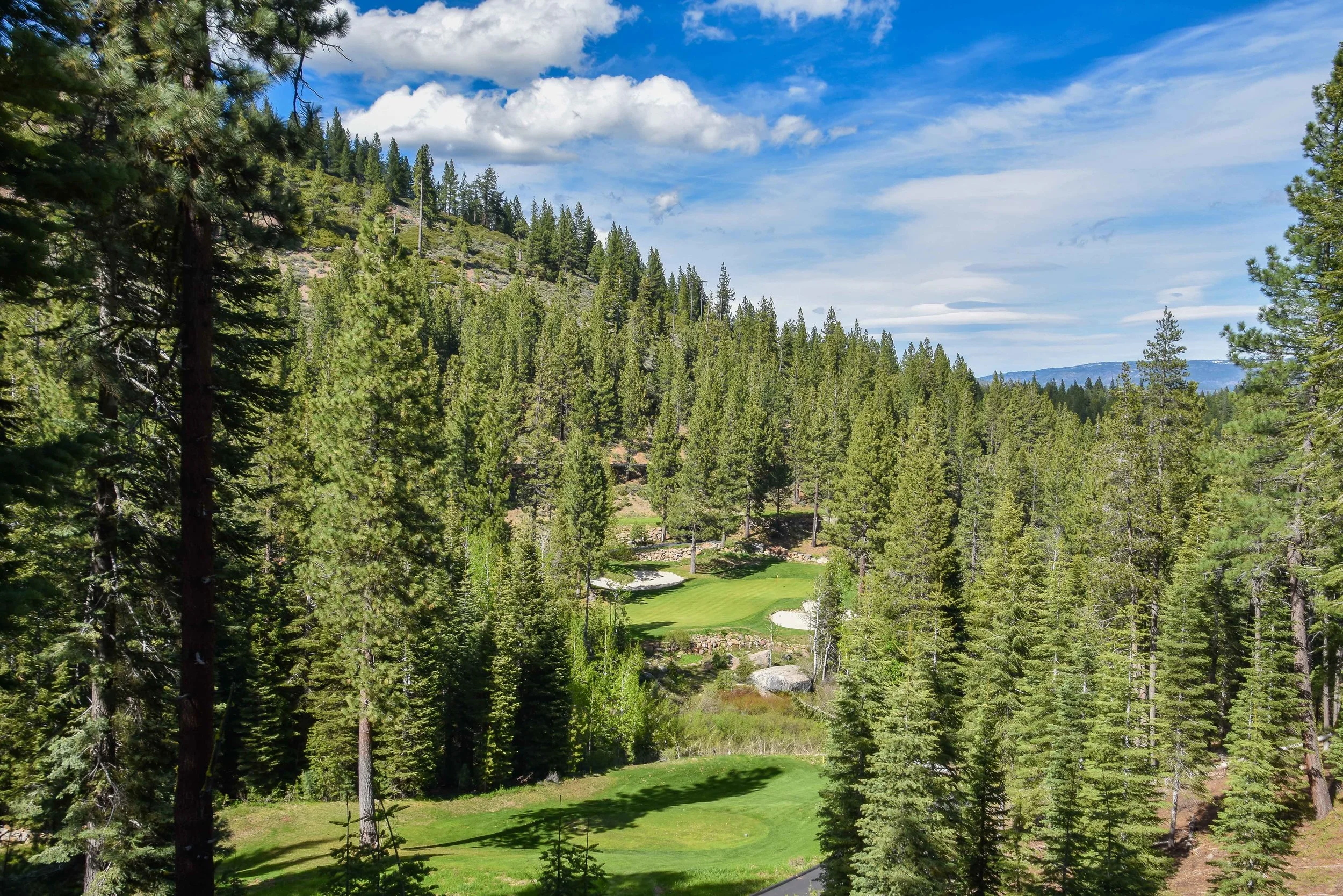 With the elevation and the significantly downhill slope, you could hit 3-4 clubs less on the 13th hole.