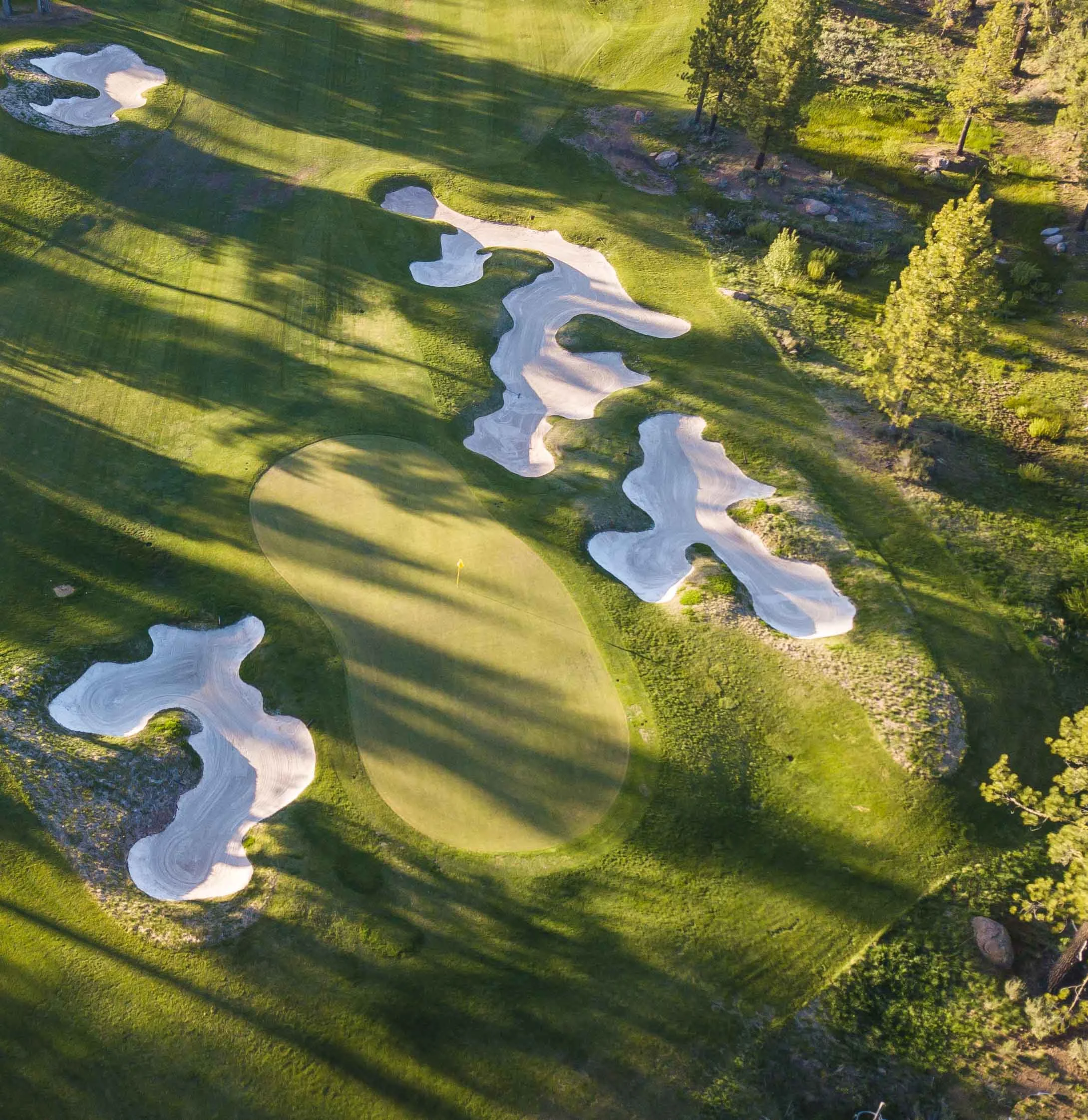 Good bunkering, good shadows.