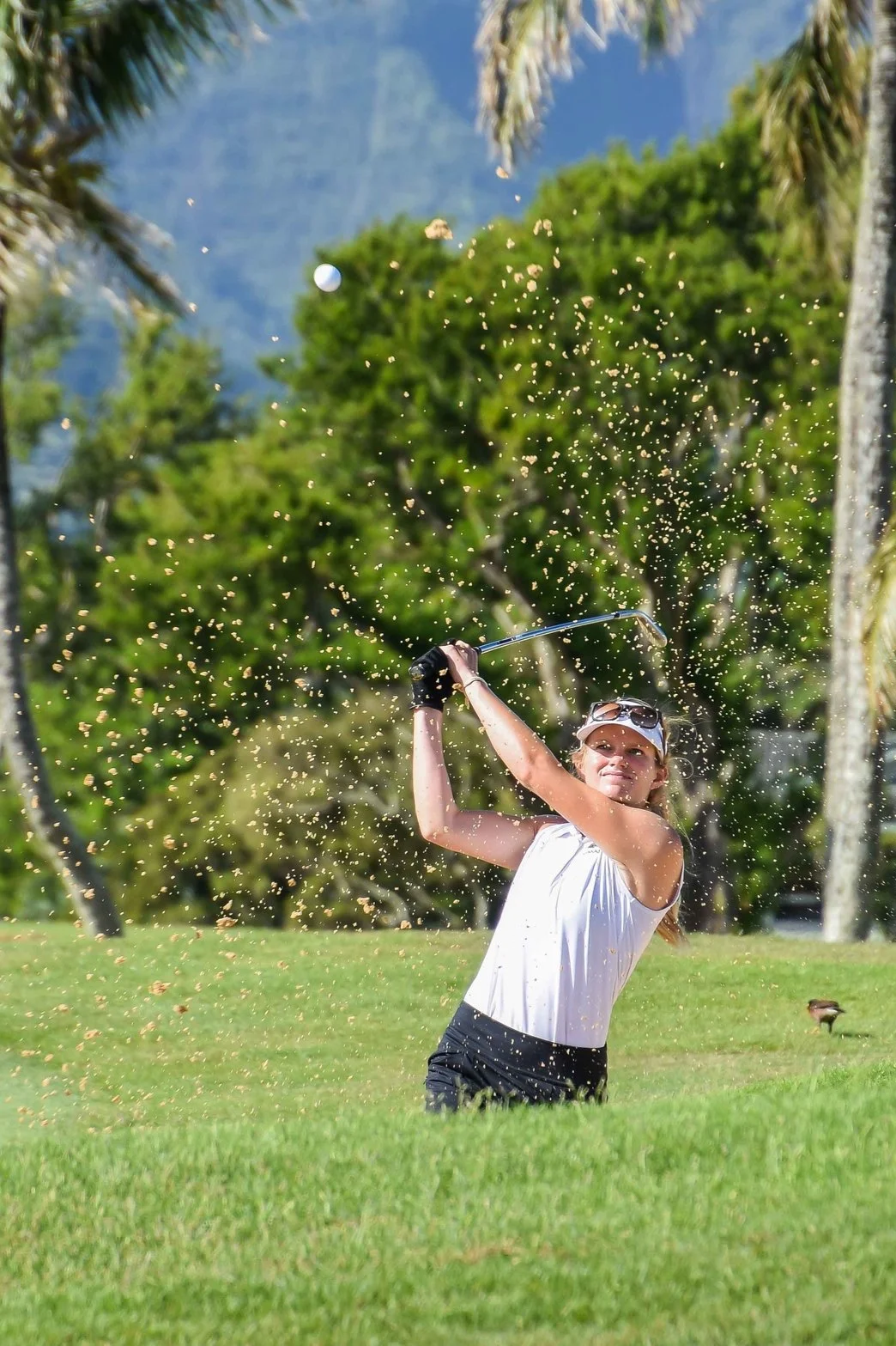 For someone who has not broken 100, Waller excels out of the sand.