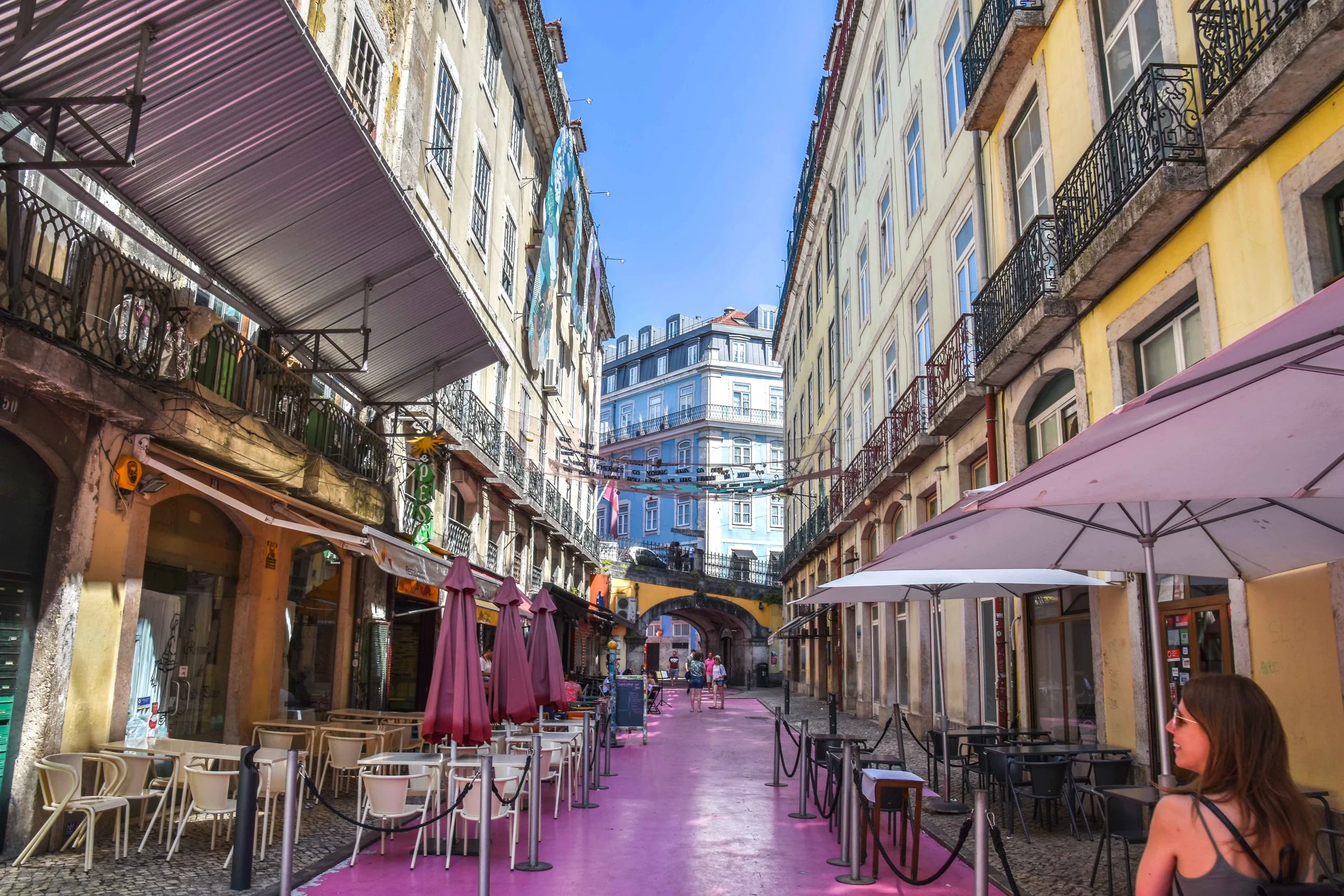 The pink streets of Lisbon.
