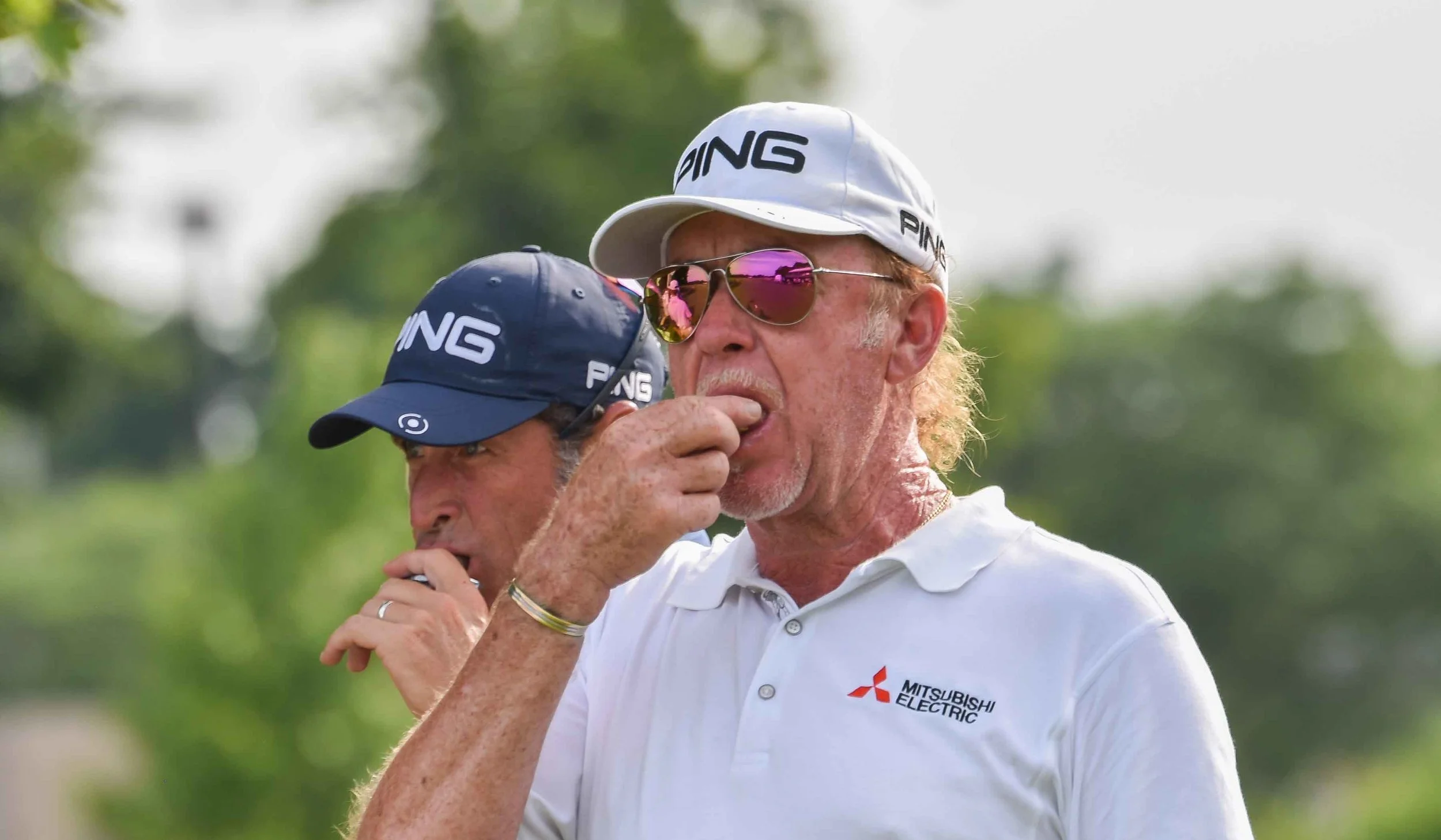 Jimenez eats something