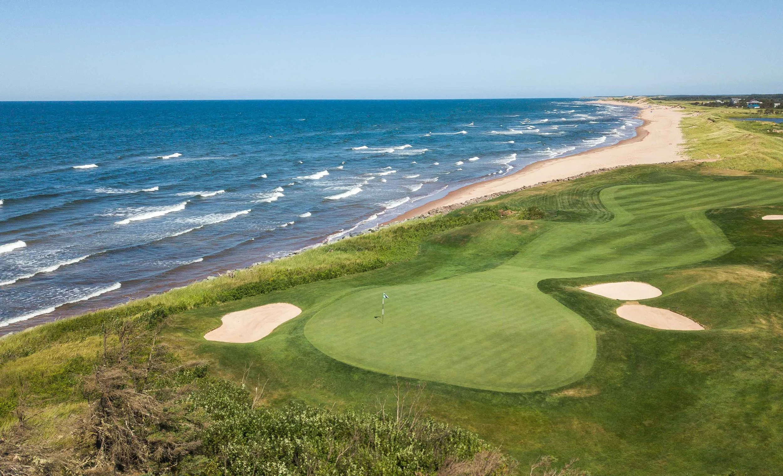 The 16th hole at Crowbush is one of the best on the property.