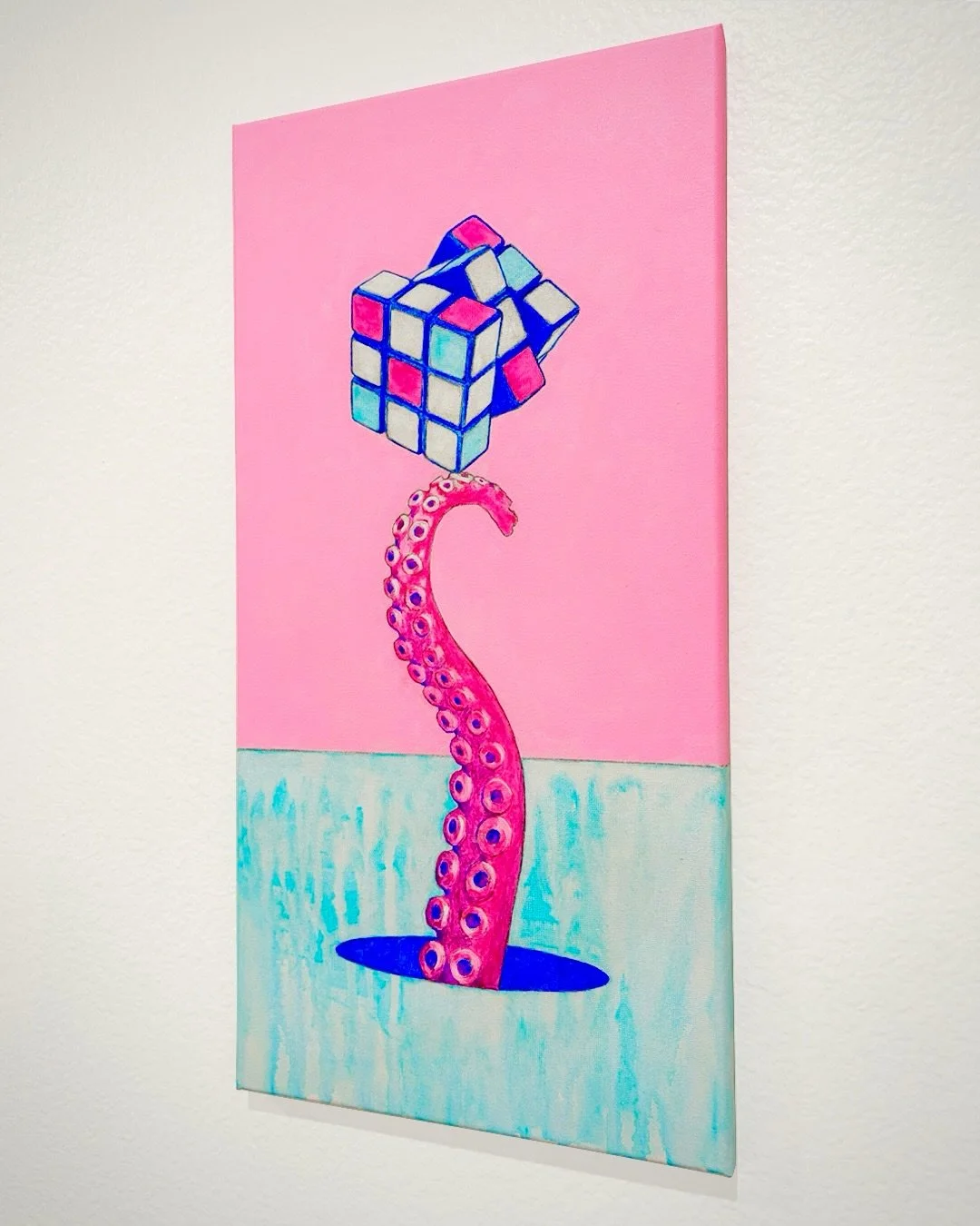 Oracular Tentacular
2026
Graphite and fluorescent acrylic on canvas
10 x 20 x 1 inches
.
available at covetartgallery.com
.
#artist #artistsoninstagram #painting