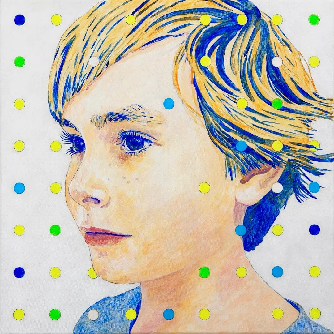 Julian, Age 10
2026
Graphite and fluorescent acrylic on canvas
20x 20 x .75 inches
.
#artistsoninstagram #painting #portrait