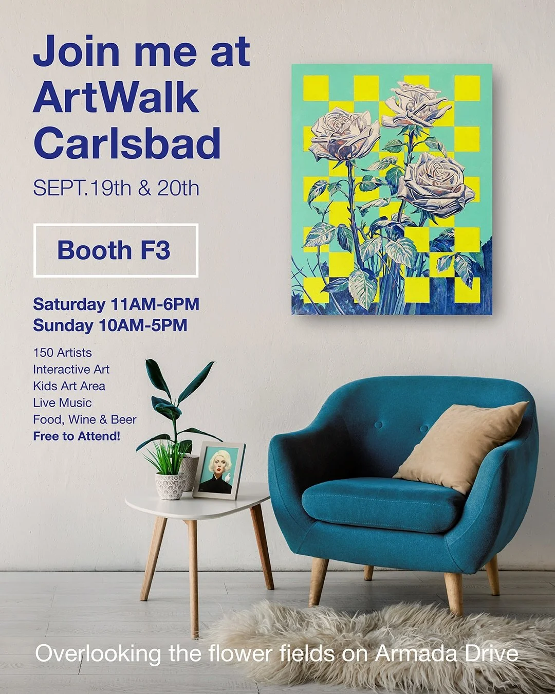 My biggest show of 2026 is less than 2 weeks away! I&rsquo;m bringing 20+ new paintings and 50+ hand-signed prints to @artwalksd Carlsbad 

Very excited for art enthusiasts and collectors to connect with the emotion of these pieces. 

Overlooking the