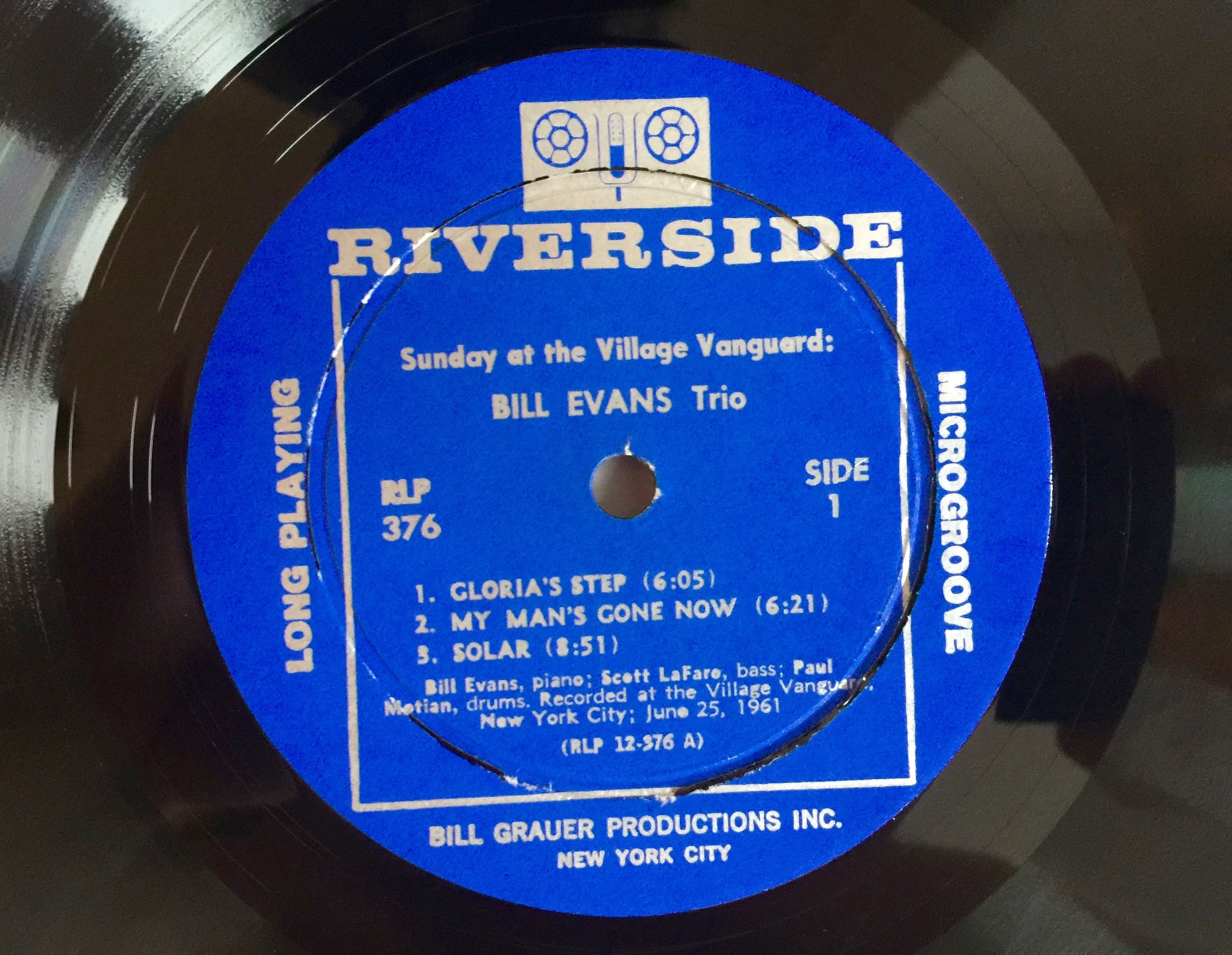 Bill Evans Trio "Sunday at the Village Vanguard" on RLP 376 — FW Rare