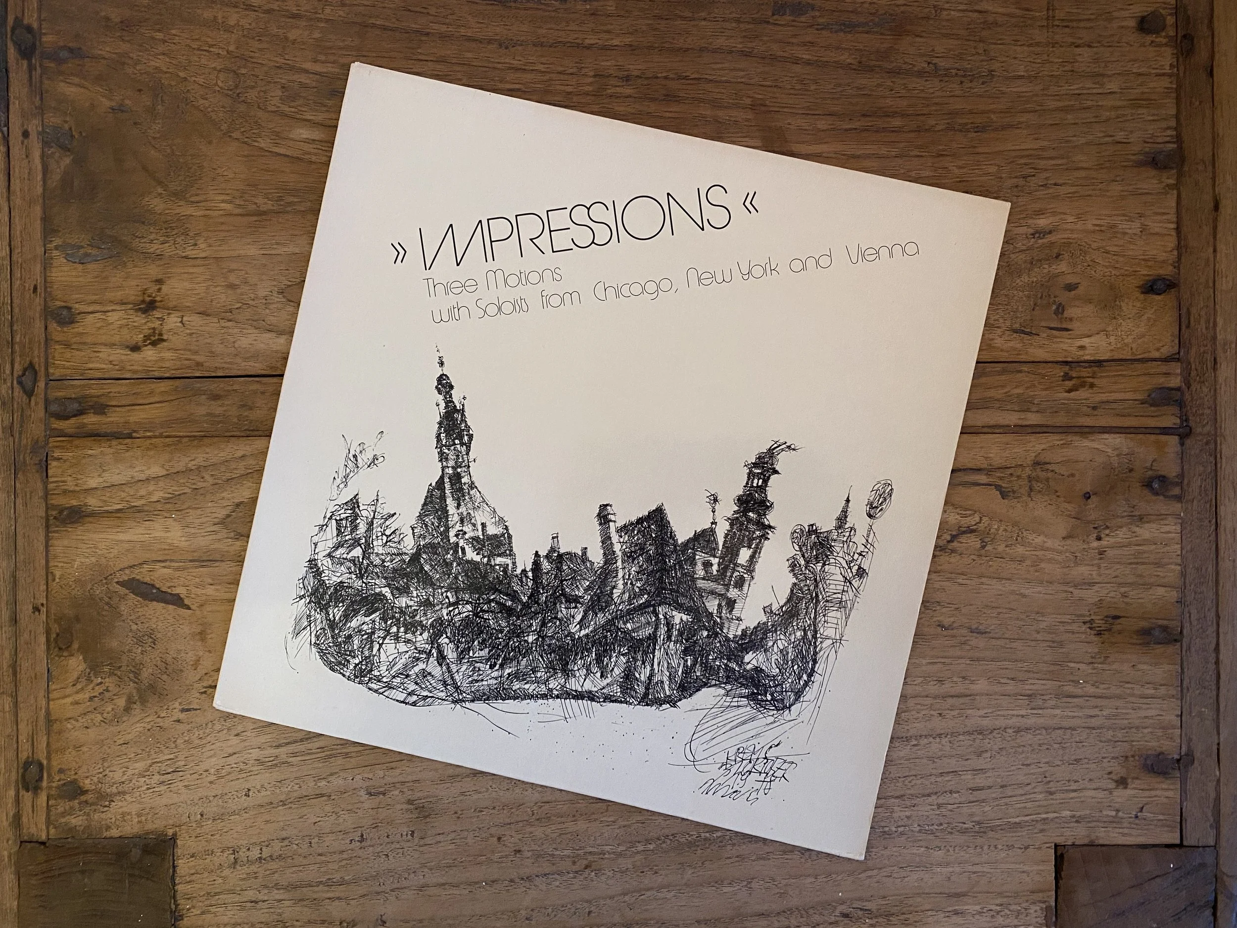 "Impressions" by Three Motions with soloists from Chicago, New York and Vienna on Kovarik's Musikothek R.A.U. 1010