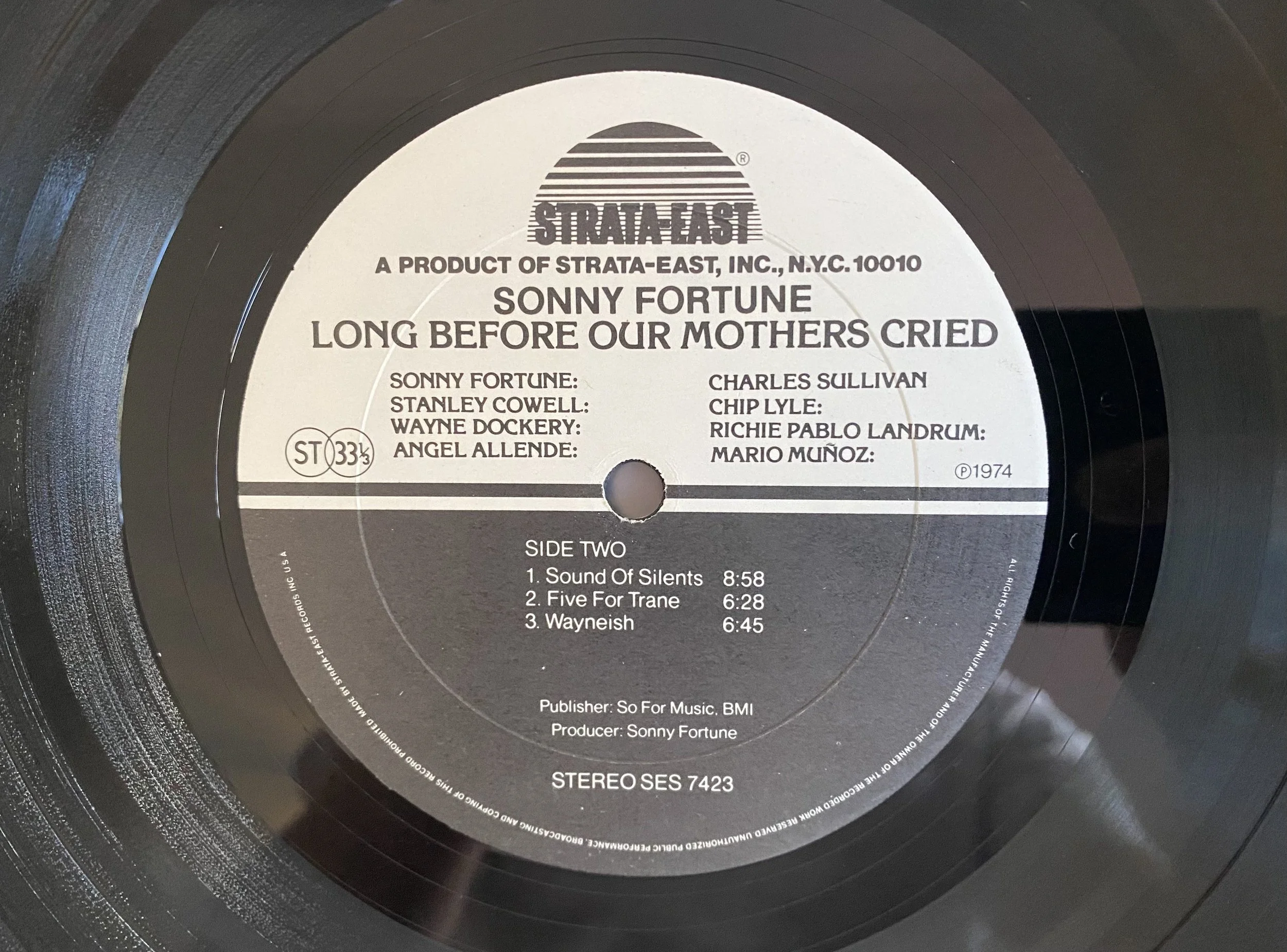 Long Before Our Mothers Cried” by Sonny Fortune on Strata