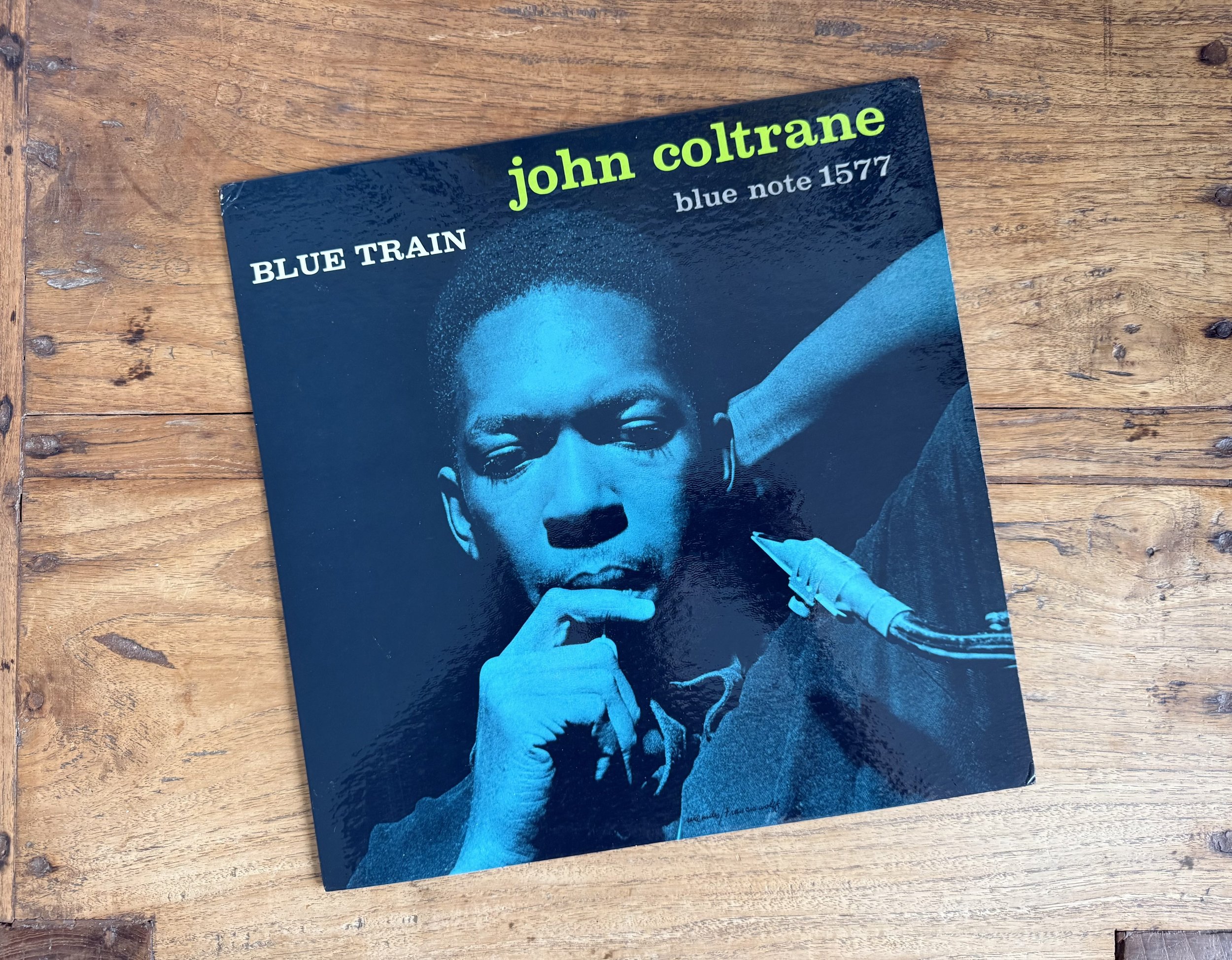 ”Blue Train” by John Coltrane on Blue Note BLP 1577