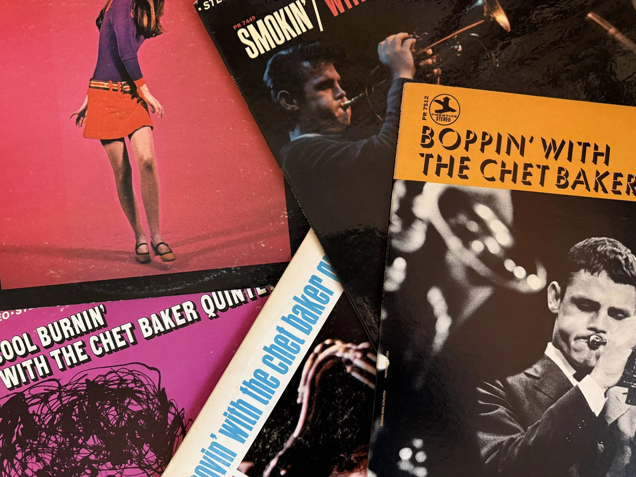 Smokin', Groovin', Comin' On, Cool Burnin' and Boppin' with the Chet Baker Quintet on Prestige (PR 7449, 7460, 7478, 7496, 7512)