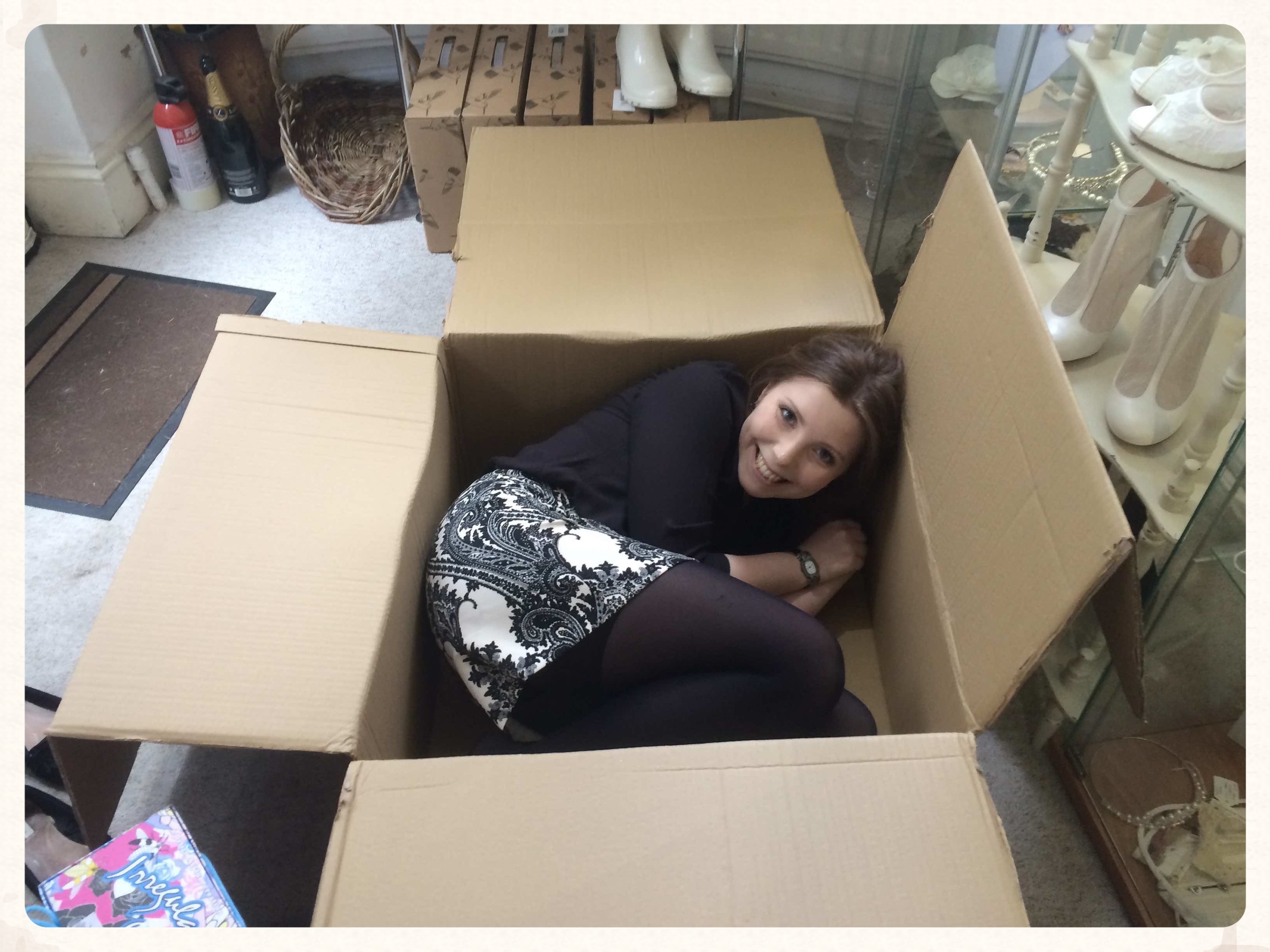 Box challenge 1...it was DEFINITELY her idea!