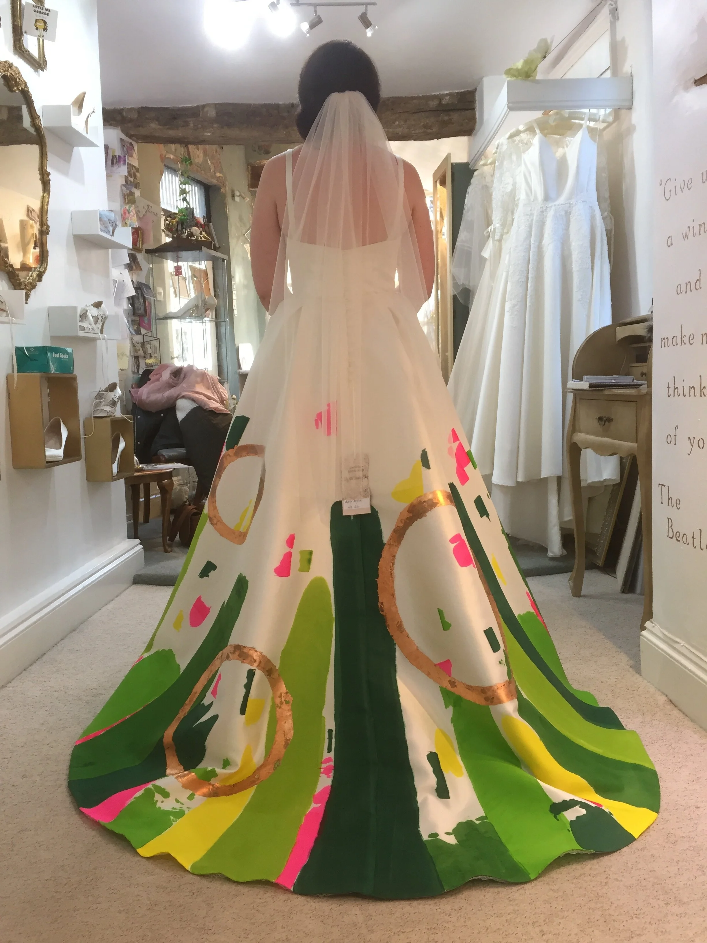 Hayley and her work of art!