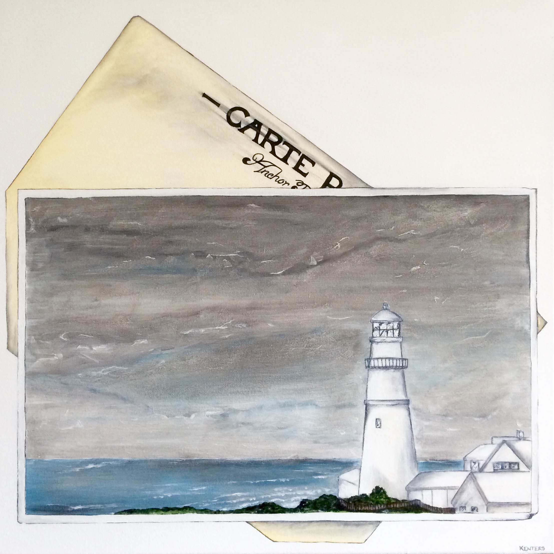 Portland Maine - Lighthouse & Turbulent Skies