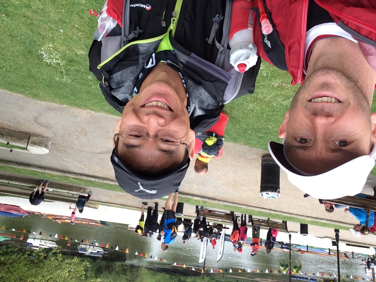 With Ilsuk before the start