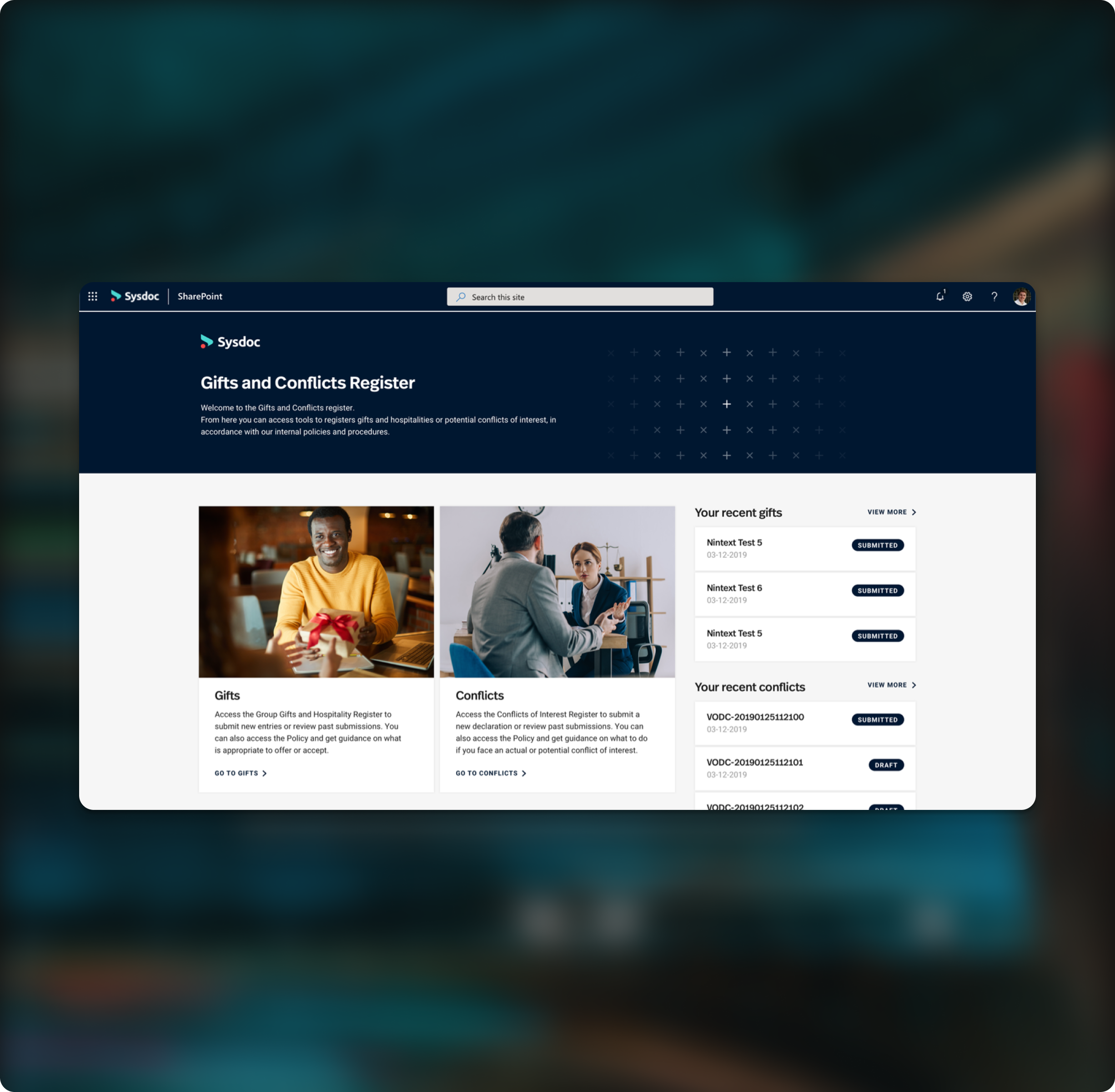Gifts and Conflicts Platform  |  Product Design