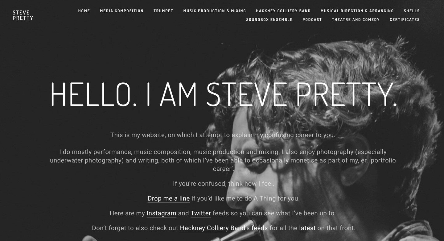 Went to update my website (long overdue), and ended up doing a full redesign😮

Head to stevepretty.com (link in bio obvs) for all the latest, and let me know what you think!