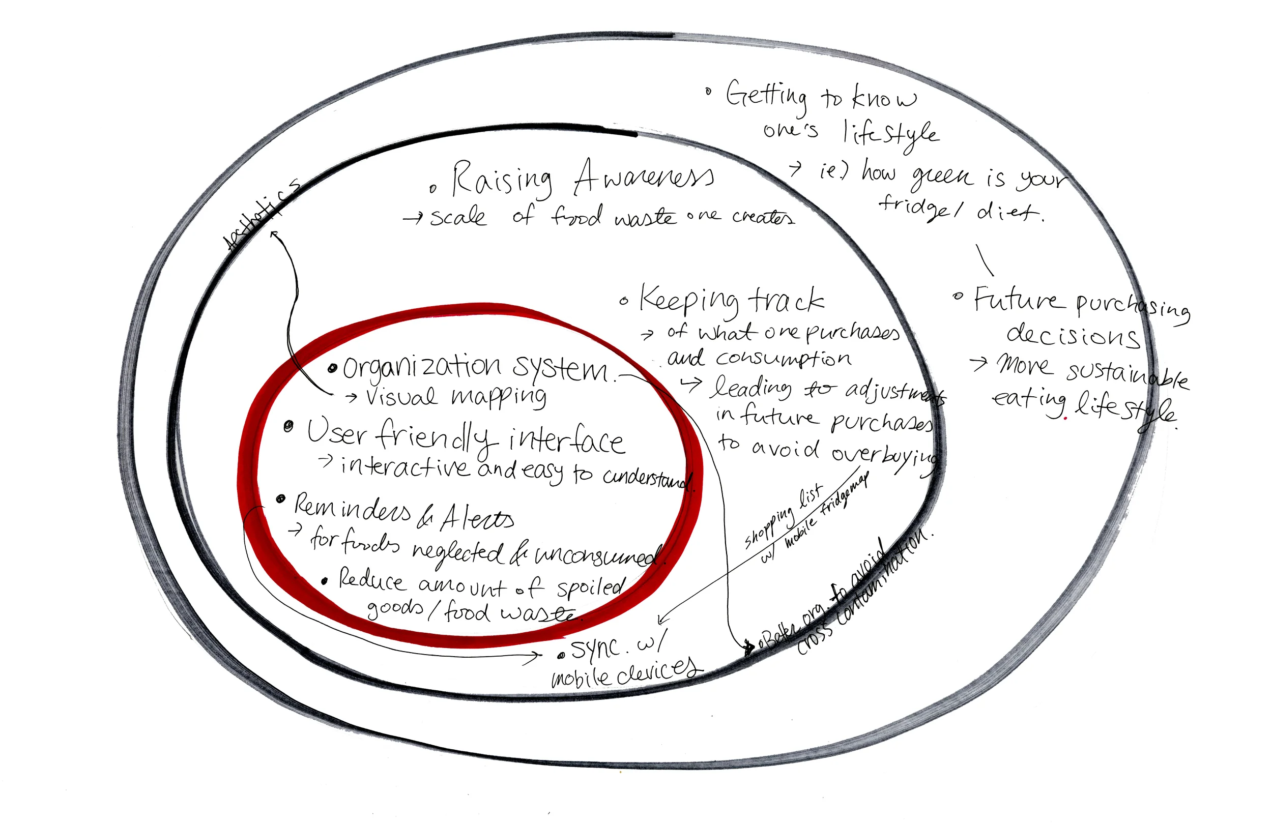 clarifying the goals of the project with a hierarchy