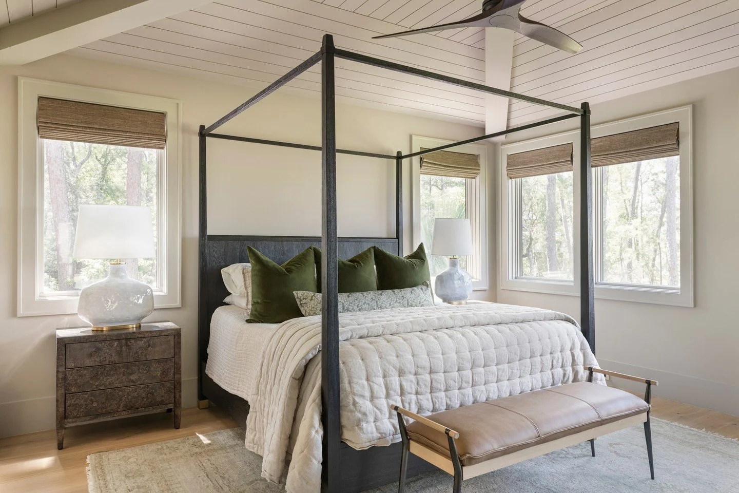 A primary bedroom that feels like a soft place to land at the end of the day

Photos: @margaret.wright
.
.
.
.
.
#interiordesign #charlestoninteriors #charlestoninteriordesign #beccajonesinteriors #sodomino #cljsquad #formandfunction #interiorstyling