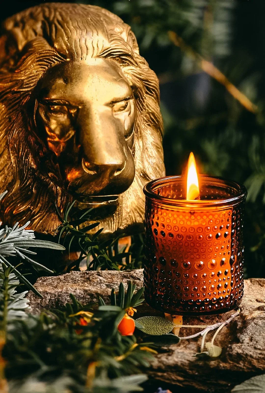 Amber Glass Votives GOLDEN (Set of 4) (Copy)