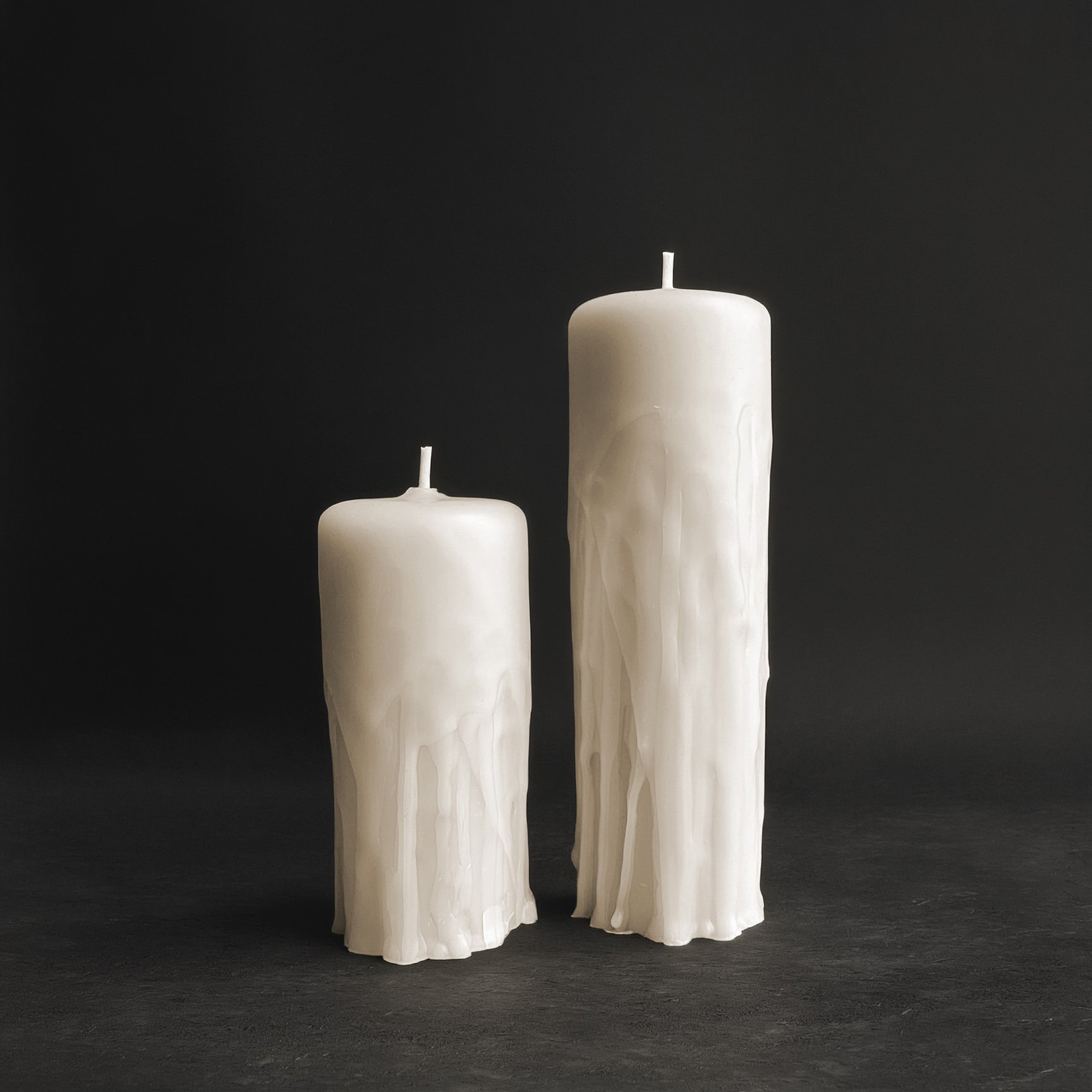 White Thin Dripped Pillar - Preorder - Ships April