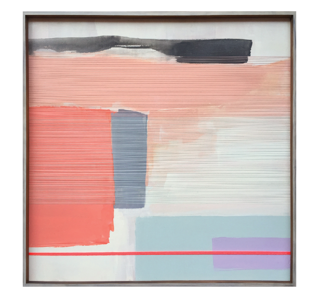 Pennie Lou, 2014 Acrylic And Mixed Media On Wood 36x36 inches // SOLD