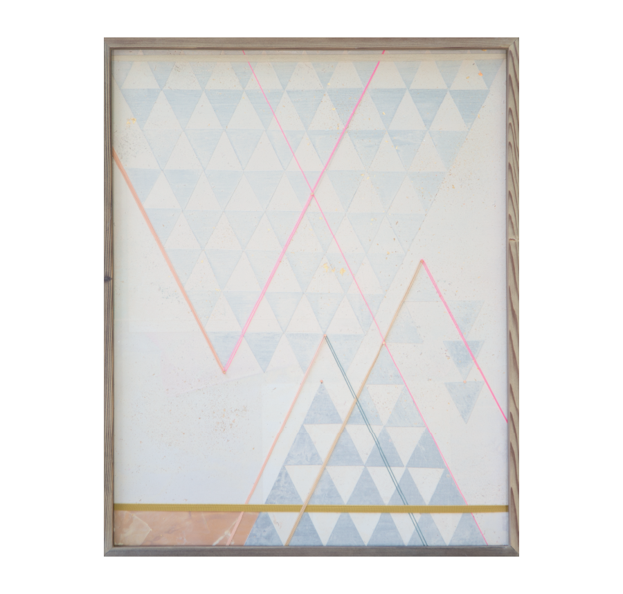   Paper Airplane, 2015   Acrylic And Mixed Media On Wood  19x24 inches // SOLD 