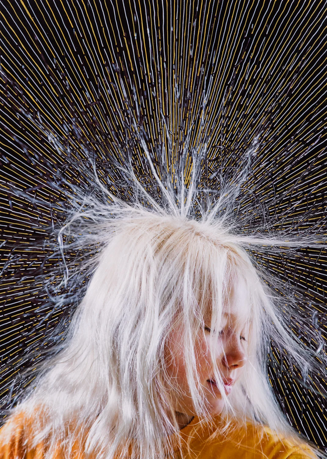 Untitled (W/Y Burst), 21" x 15", 2016