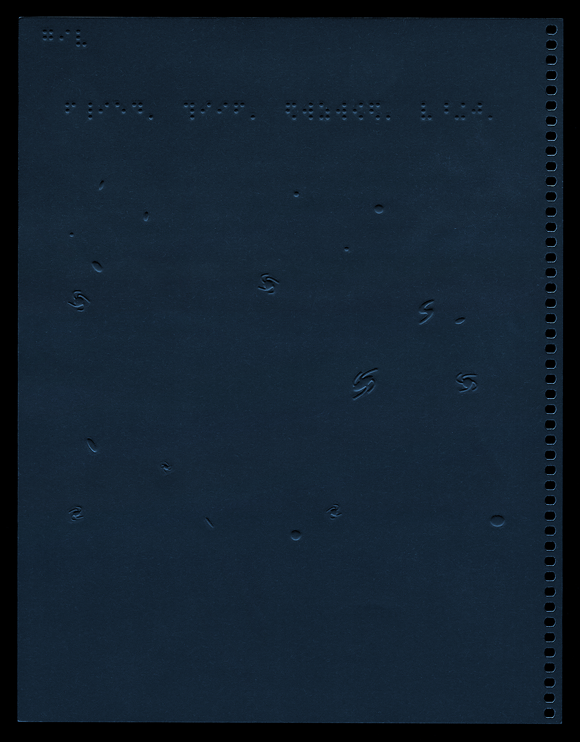 Hubble Deep Field in Braille