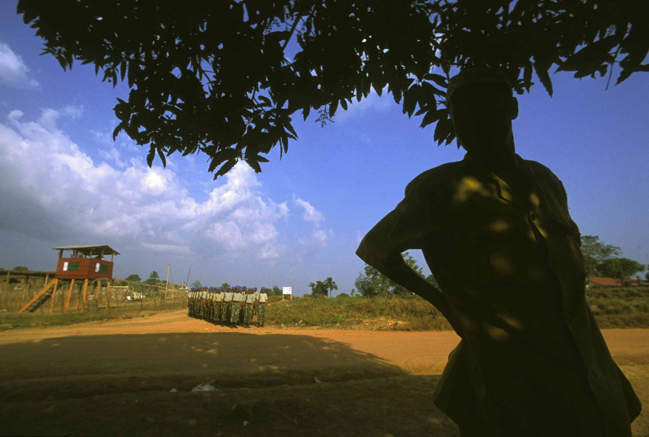 12-Kono-Sierra Leone-UN Troops And Mr.Bah-2003-Slide-Scan.jpg