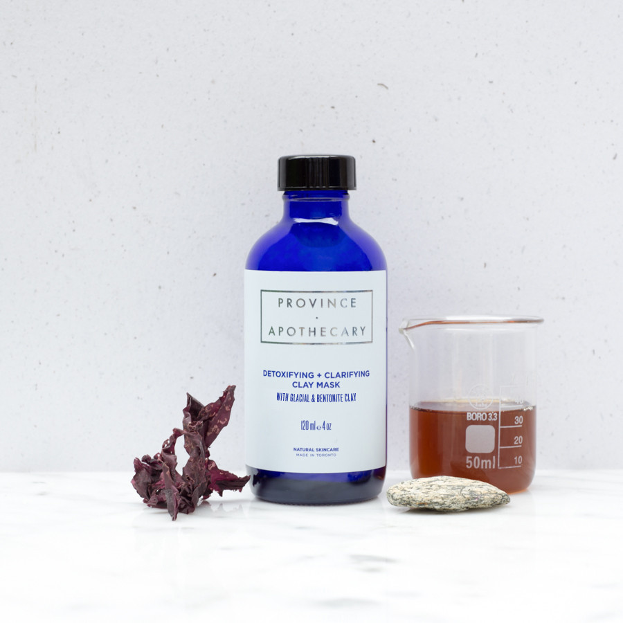 Province Apothecary's Detoxifying + Clarifying Clay Mask with Glacial & Bentonite Clay is great for all skin types. Use weekly for beautiful and healthy skin. Photo source: provinceapothecary.ca .