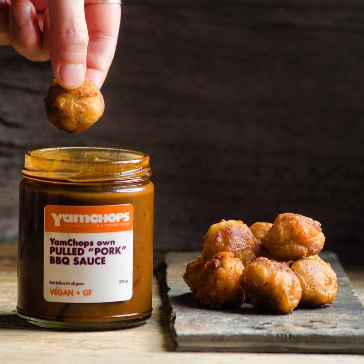 Wood and Water Foods will also be featuring their Deep fried Cheeze balls at the festival which they will be serving with BBQ sauce from Yamchops and Jam from Penny Candy . Photo courtesy of Wood and Water Foods.