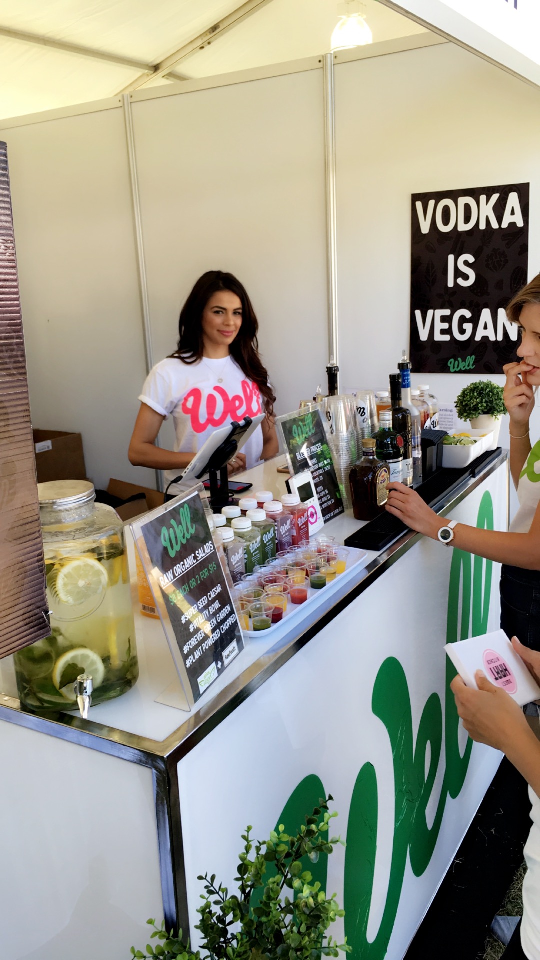 Grab cold pressed juice infused cocktails from Well Juicery at the festival (as well their regular juices too). Photo courtesy of Well Juicery. 
