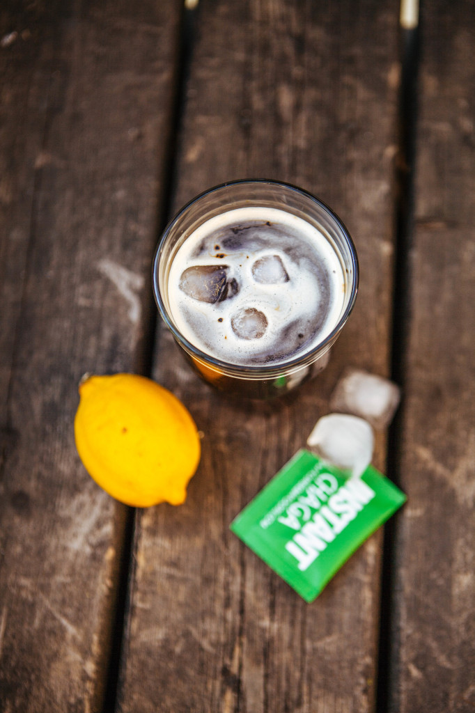 This refreshing Lemon-Chaga Ice Tea from Four Sigmatic is made with fresh lemon juice and Instant Chaga Mushroom Elixir Mix. Image courtesy of Four Sigmatic.