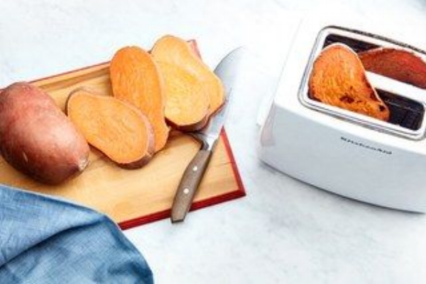 "Move over, avocado toast. Sweet potato toast has arrived." Photo by Chelsea Kyle, Food Styling by Anna Stockwell. Image source: Epicurious . 
