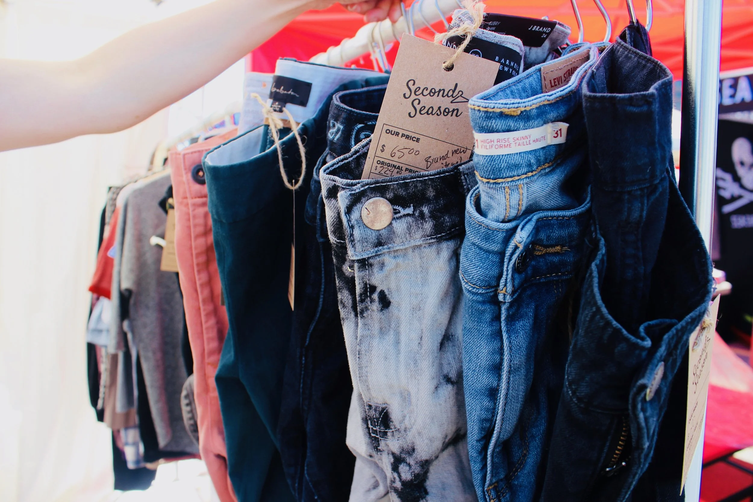 Vendors with sustainable, eco-conscious lifestyle products also joined the event, including Second Season , with pre-loved brand name clothing. Photo by Kristy LaPointe + Plant Based Kristy on Instagram .