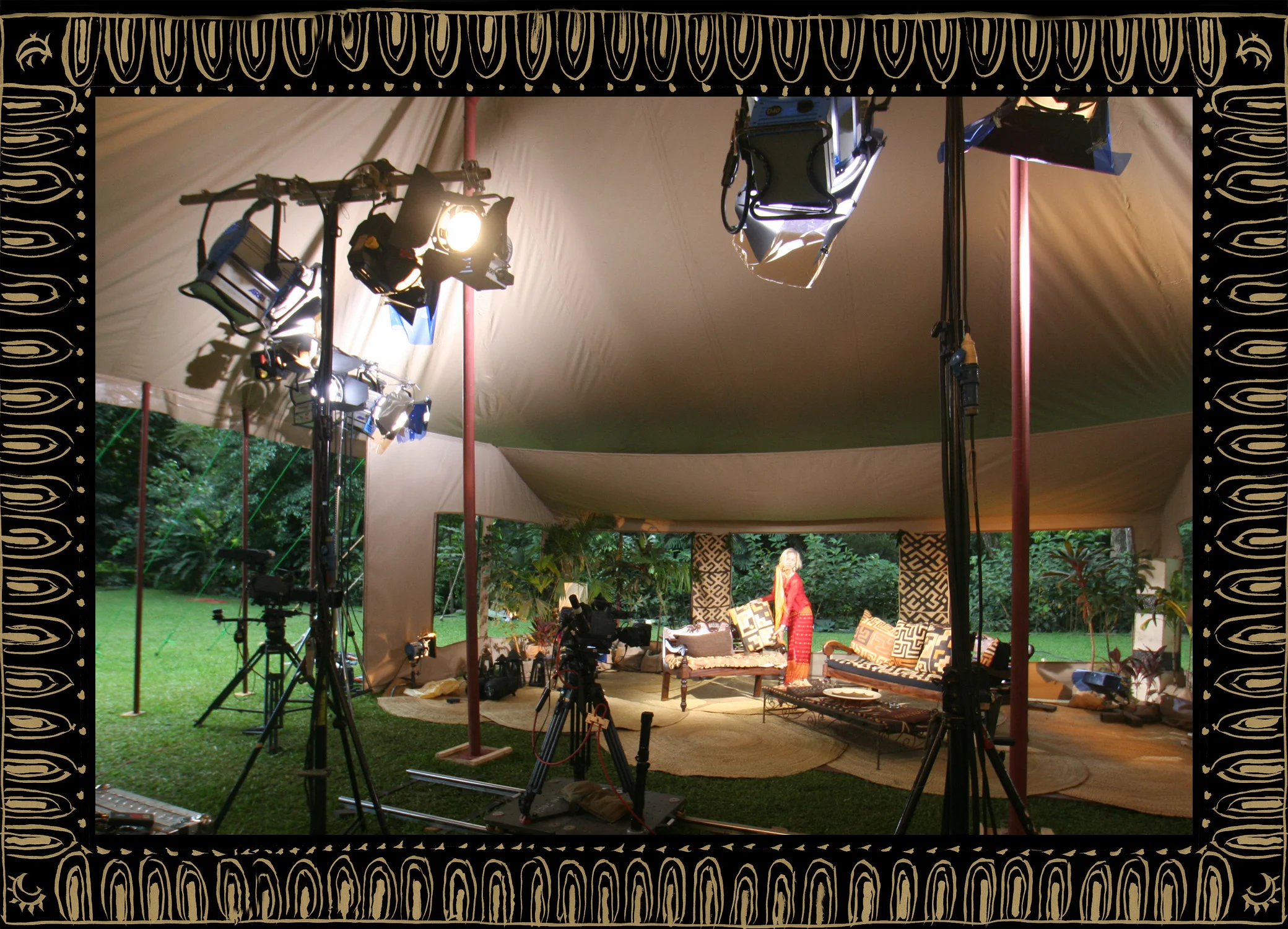 Sera of London set design for Zeinab Badawi BBC Africa